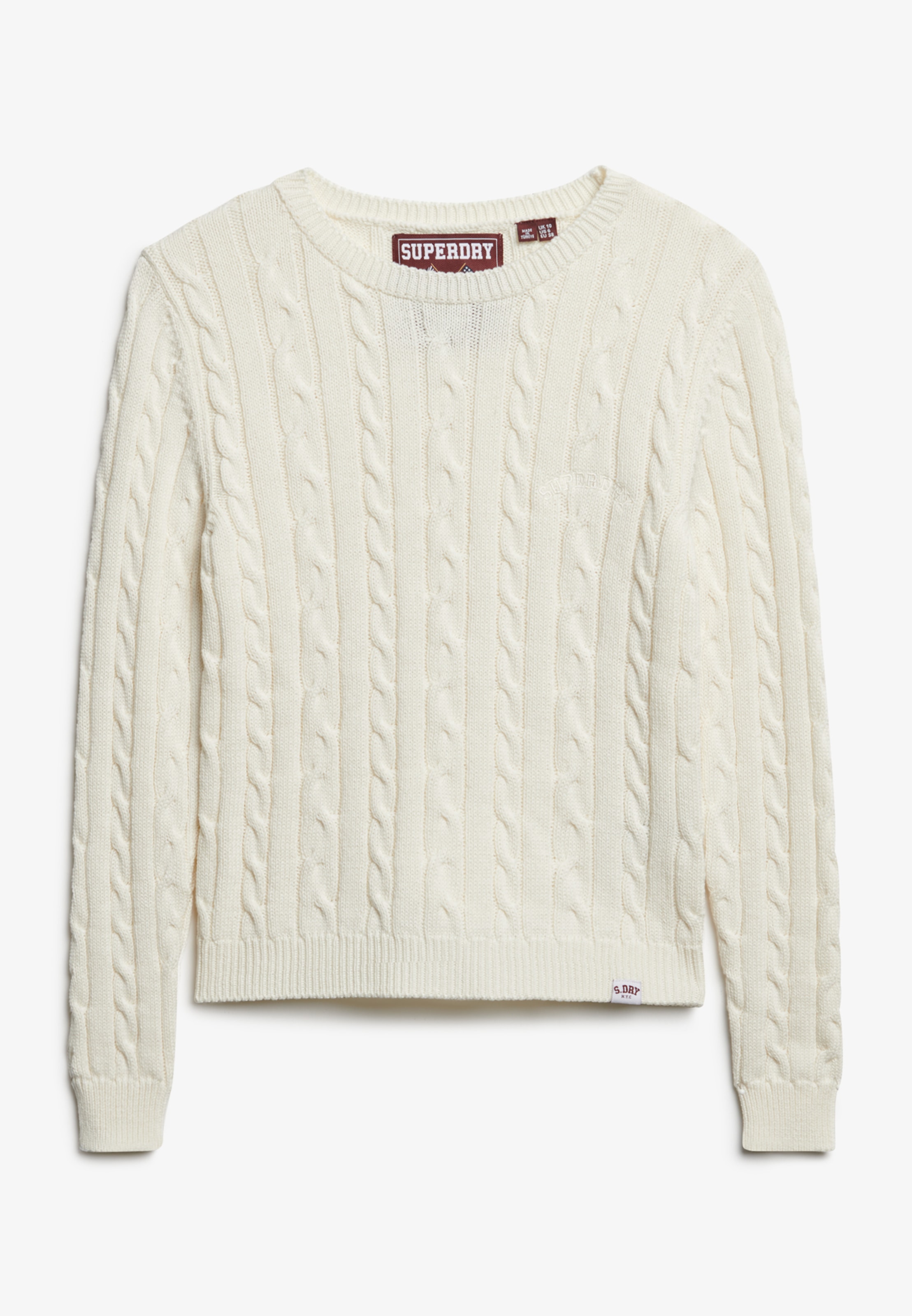 Superdry Pull en tricot »ESSENTIALS SLIM CABLE JUMPER«