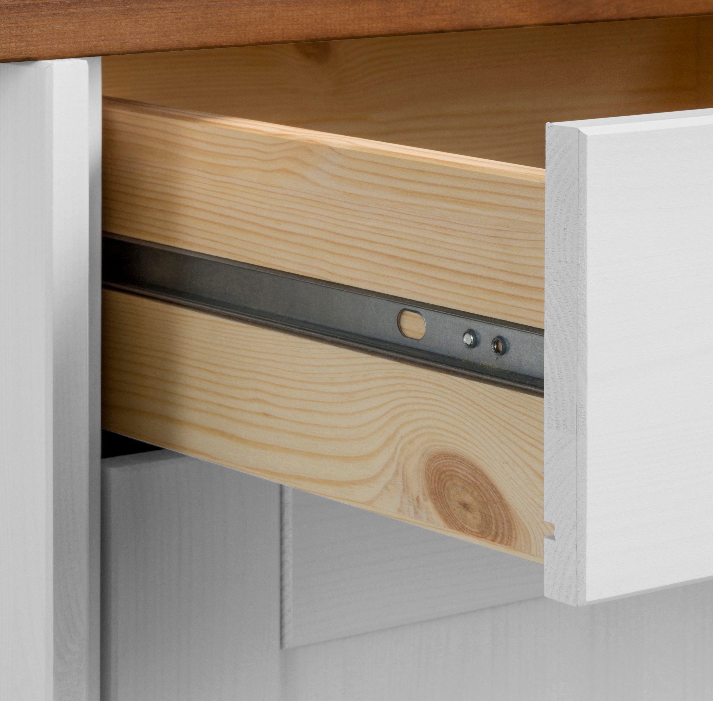 Home affaire Unterschrank »Alby«, Breite 100 cm, 1 Tür, 2 Schubkästen, 2 Auszüge