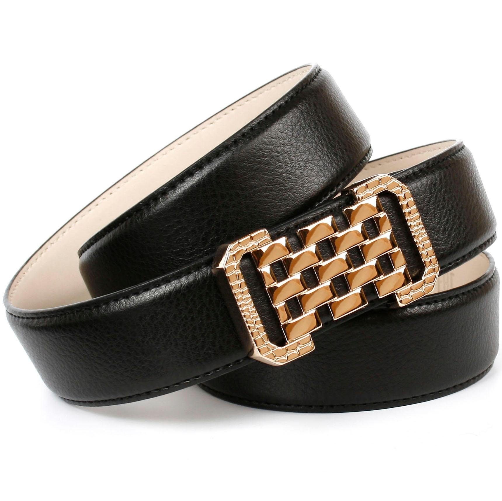 Image of Anthoni Crown Ledergürtel, mit Fashion-Koppelschliesse, Ton in Ton Steppung bei Ackermann Versand Schweiz