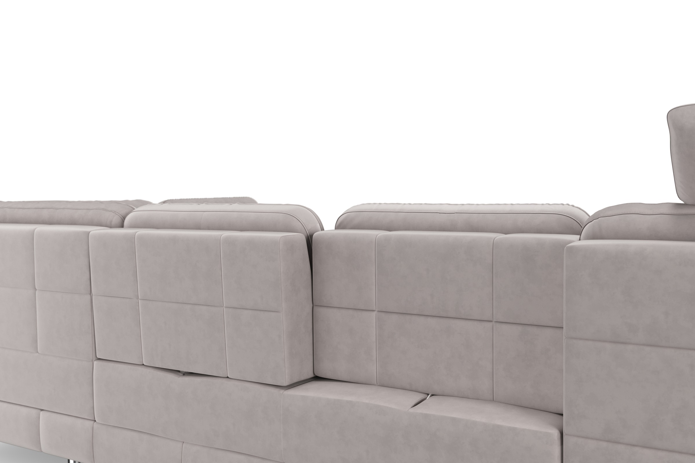 sit&more Wohnlandschaft »Bendigo U-Form«, inklusive Sitztiefenverstellung, Bodenfreiheit 12 cm, in 2 Fussfarben
