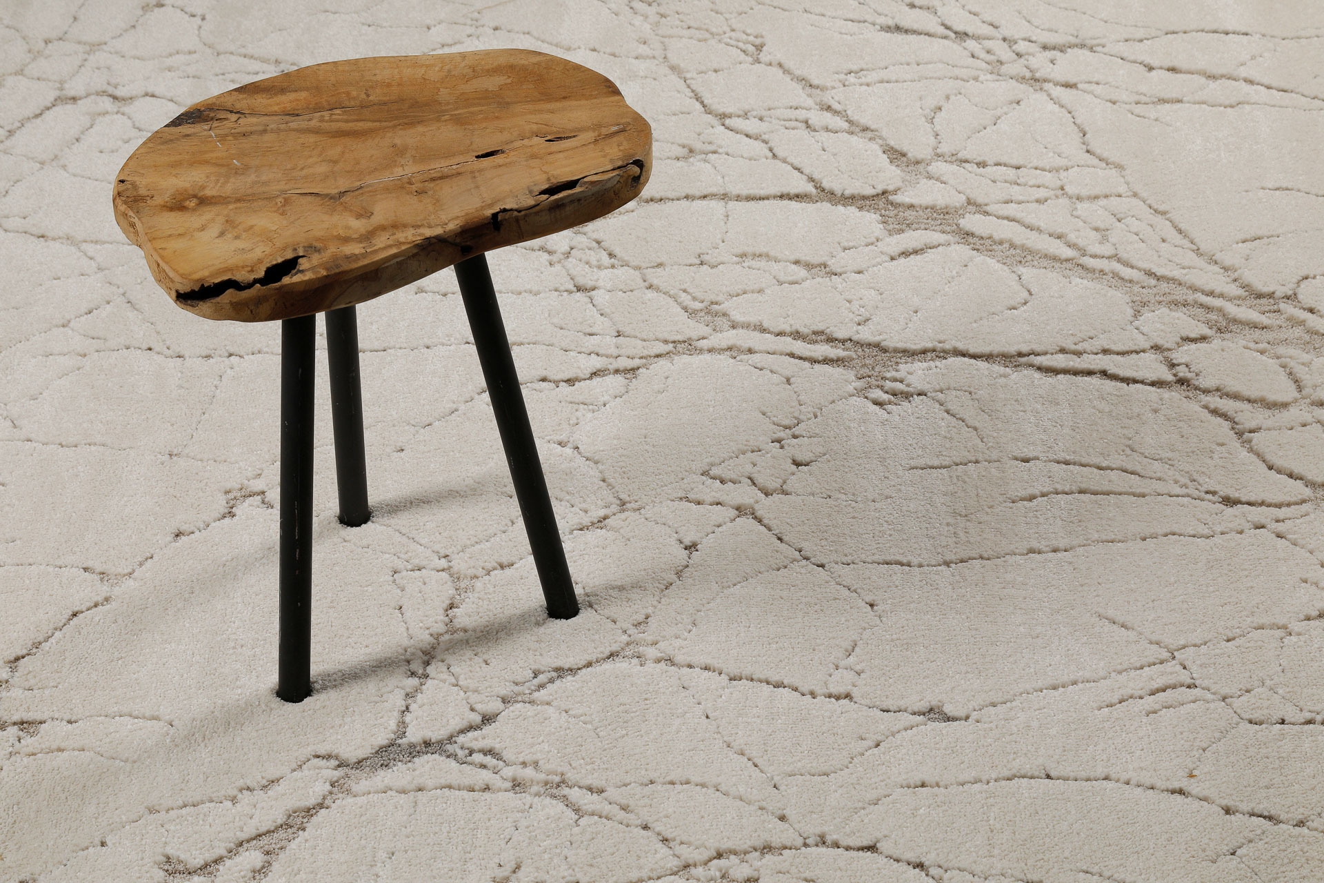 Wecon home Teppich »Linus« rechteckig 18 mm Höhe Gewebt, Hoch-Tief, pflegeleicht, Marmor Optik, Scandi, Wohnzimmer