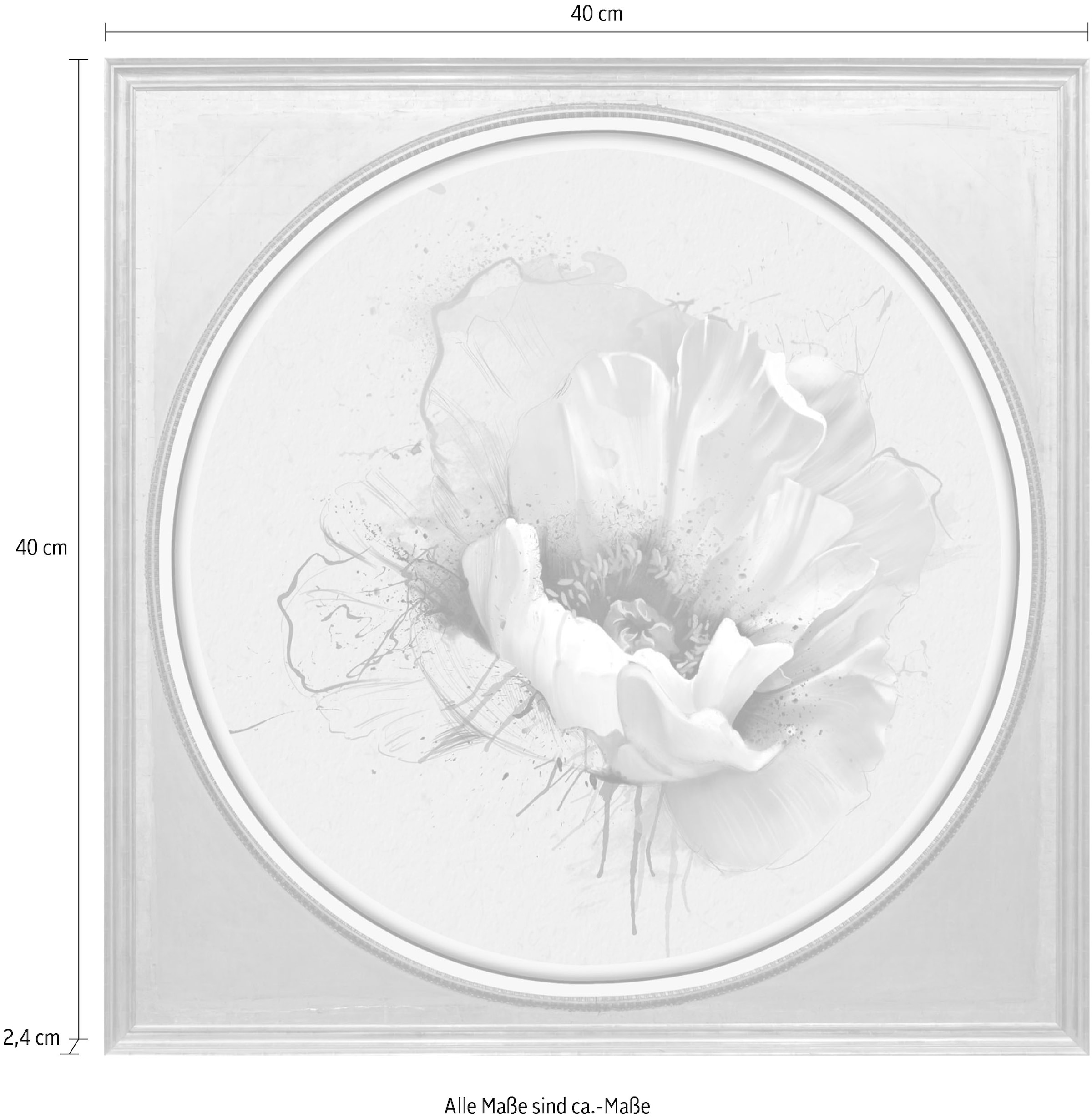 queence Acrylglasbild »Blume«, Blumen-Blumenbilder-Kunst-Pflanzen-Pflanzenbilder-Gemälde, Fine Art-Print in Galeriequalität