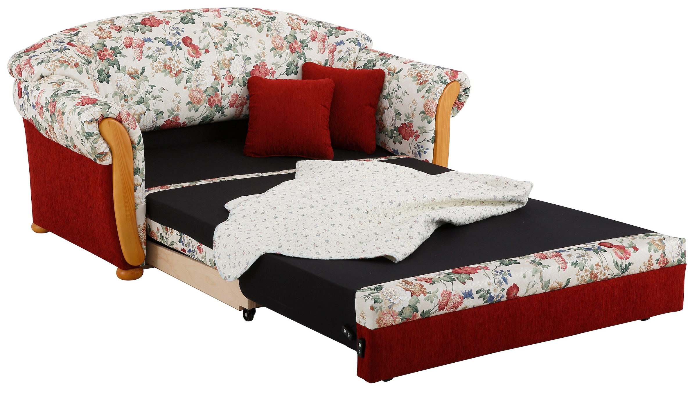 Home affaire 2-Sitzer »Milano, Schlafsofa im Landhaus-Stil, bequem, Liegefläche 188/124cm«, mit Bettfunktion