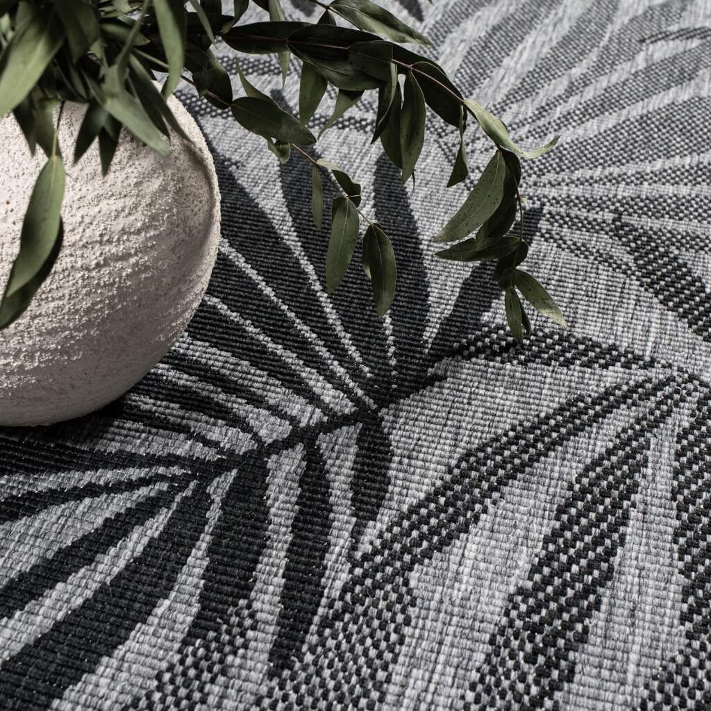 Carpet City Outdoorteppich »DUO RUG 5771« rund 5 mm Höhe Wendeteppich Wetterfest In- & Outdoor, Balkon, Terrasse, Wohnzimmer