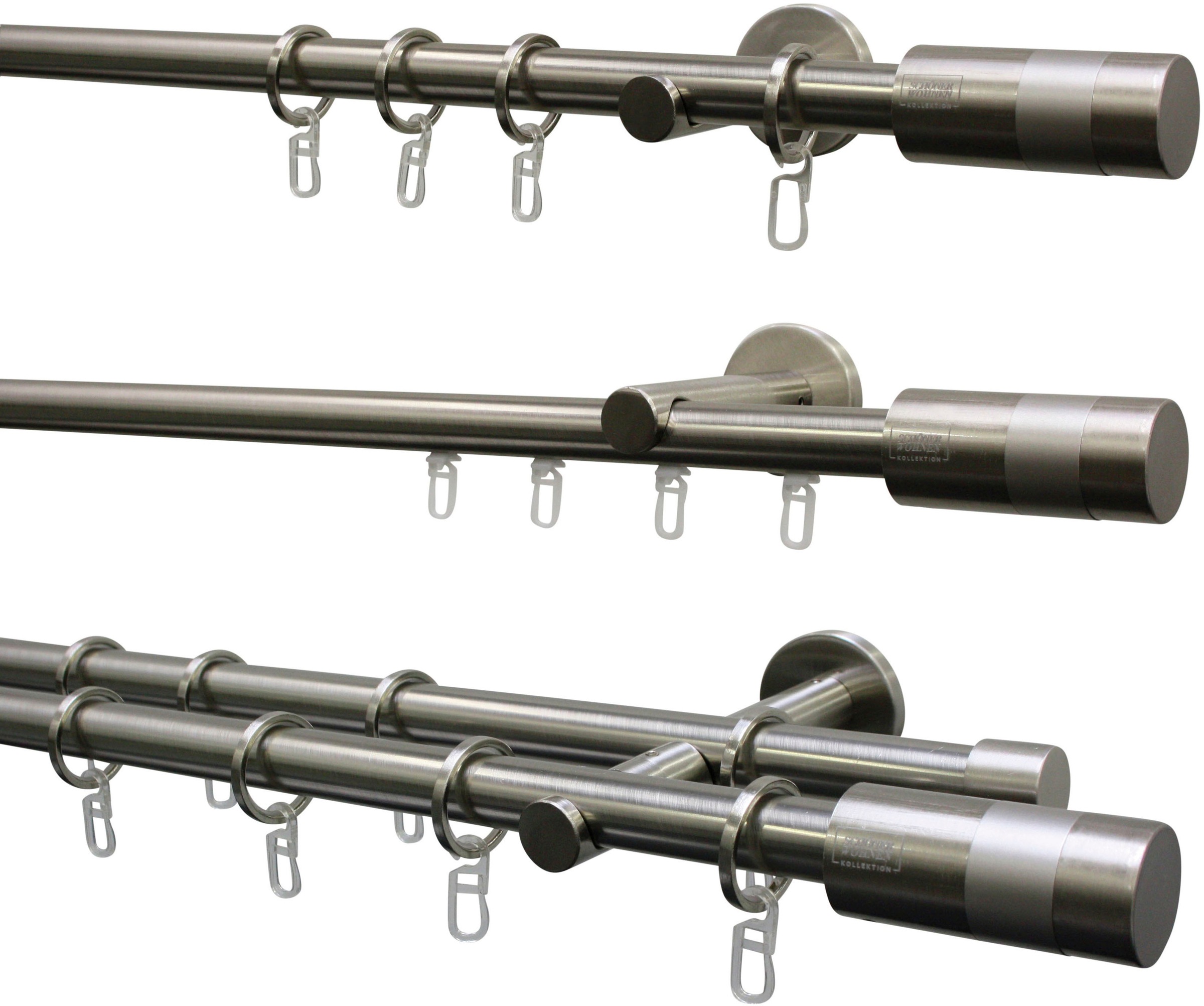 SCHÖNER WOHNEN-Kollektion Gardinenstangen-Endstück »Zylinder für Ø 20 mm«, (2 St.), Serie Einzelprogramm Leon Ø 20 mm