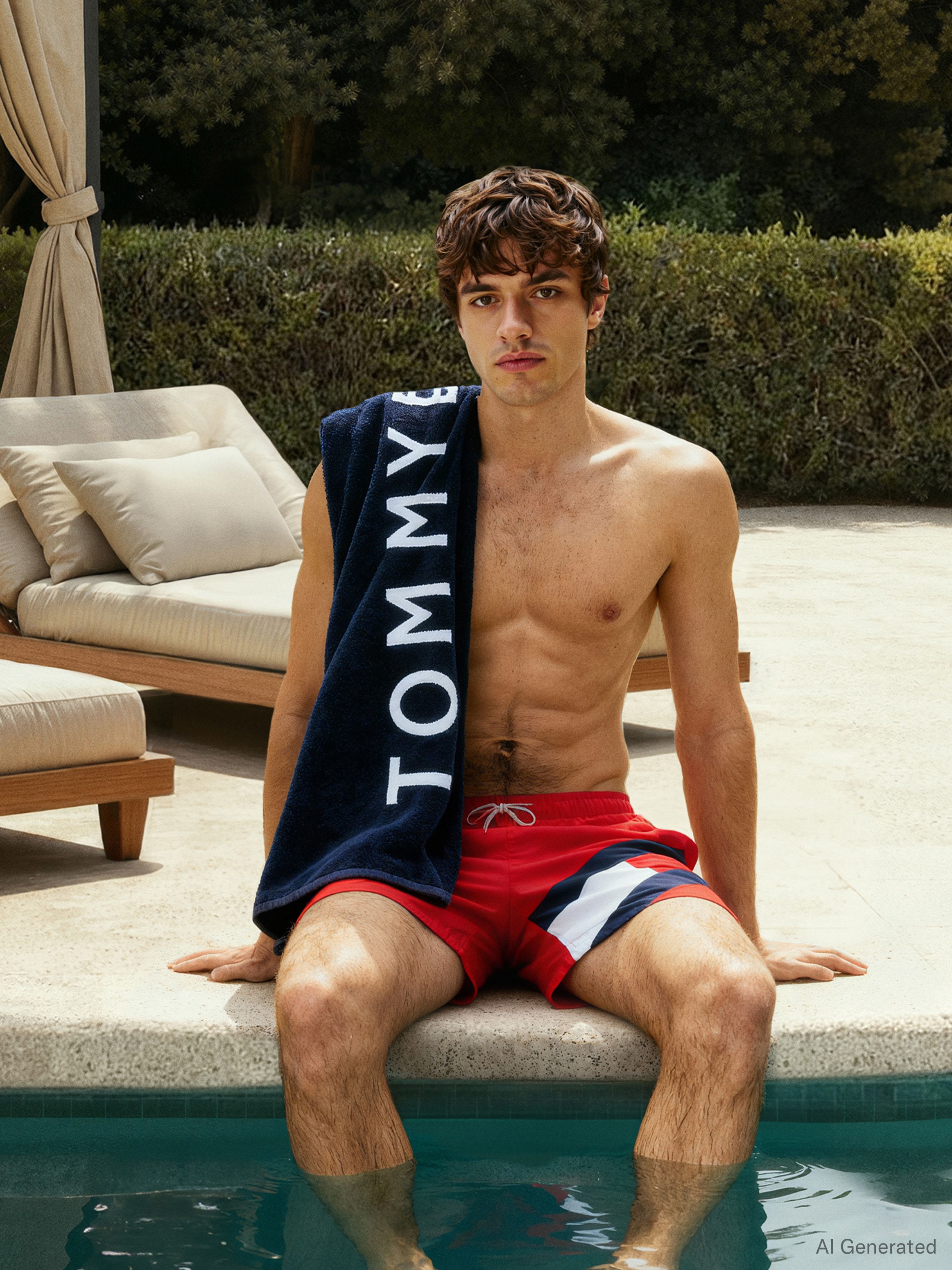Tommy Hilfiger Swimwear Short de bain »SF MEDIUM DRAWSTRING« mit Tommy Hilfiger Markenlabel