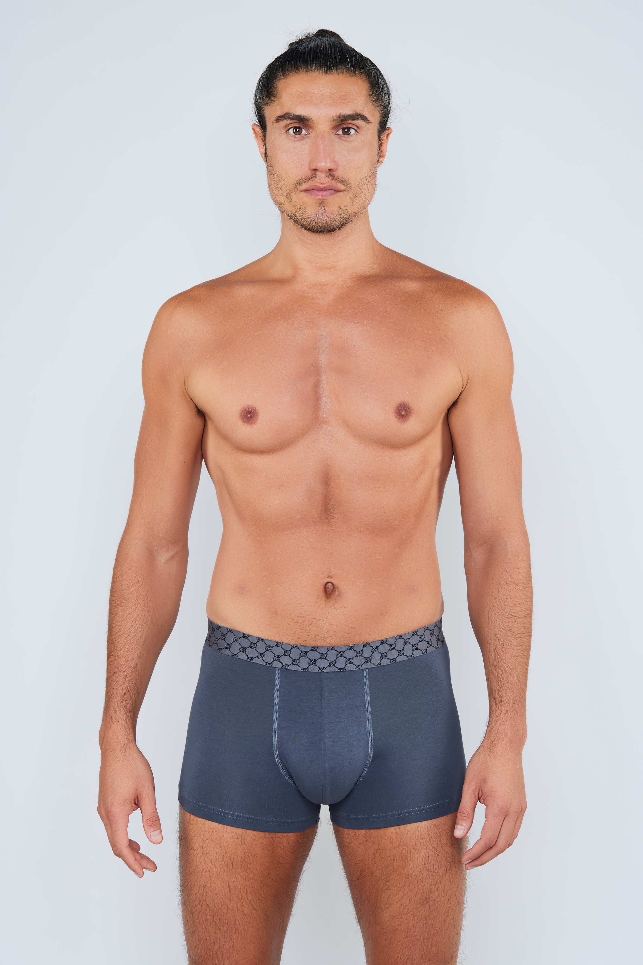 JOOP! Boxershorts »Everyday« 3er Pack,  Baumwoll-Mix, Cornflower-Design-Bund, elastisch, ohne Eingriff