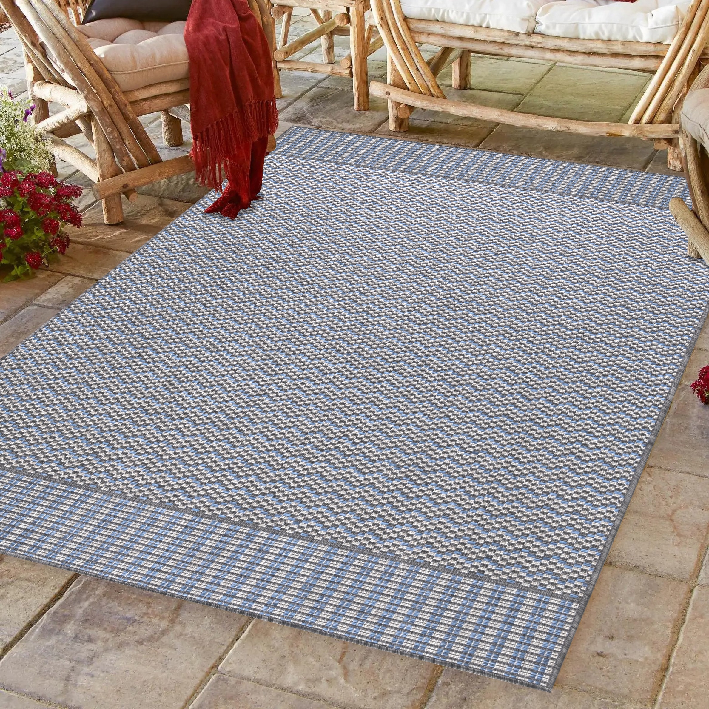 Image of Ayyildiz Teppiche Outdoorteppich "SUNNY 4419" rechteckig 5 mm Höhe Läufer / Pflegeleicht / Strapazierfähig / In- und Outdoor geeignet