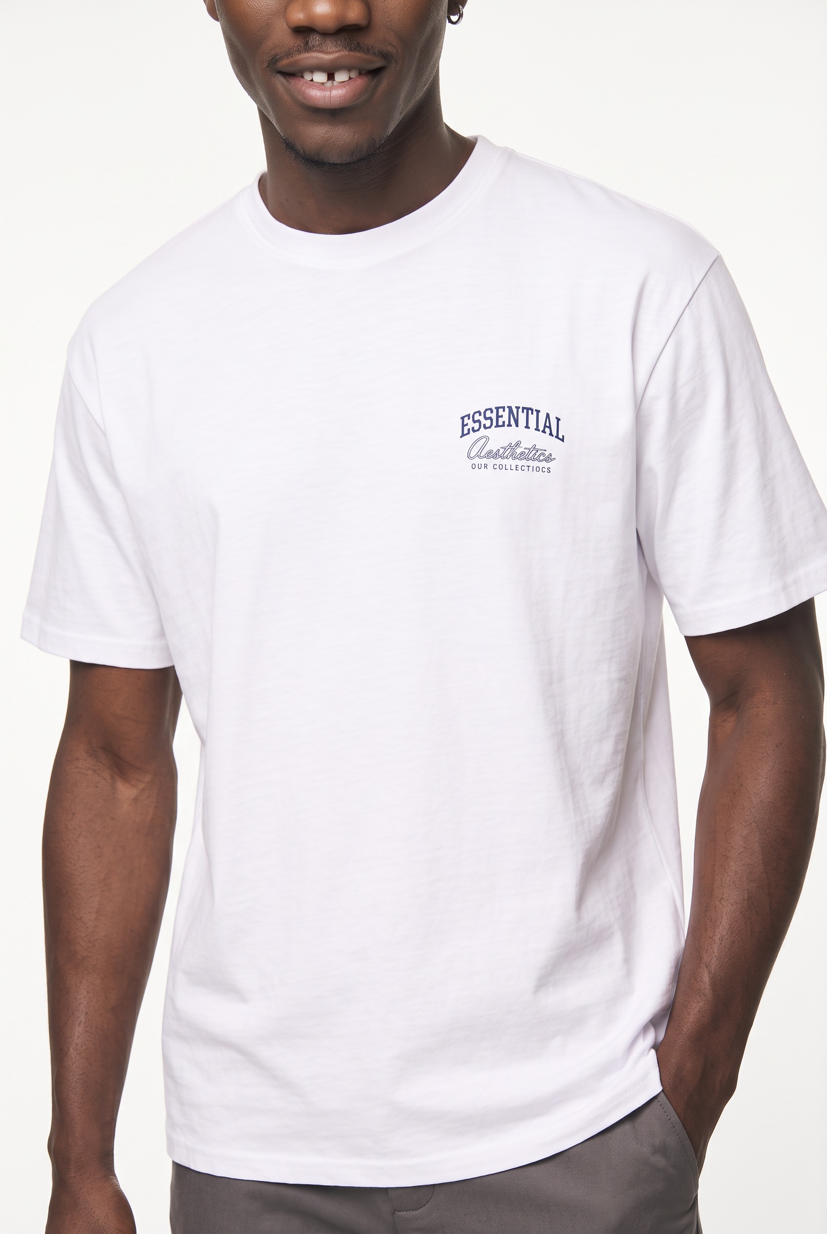 Image of Jack & Jones Rundhalsshirt "JJEORGANIC RELAXED STUDIO TEE SS O-NECK" Baumwolle, relaxed fit