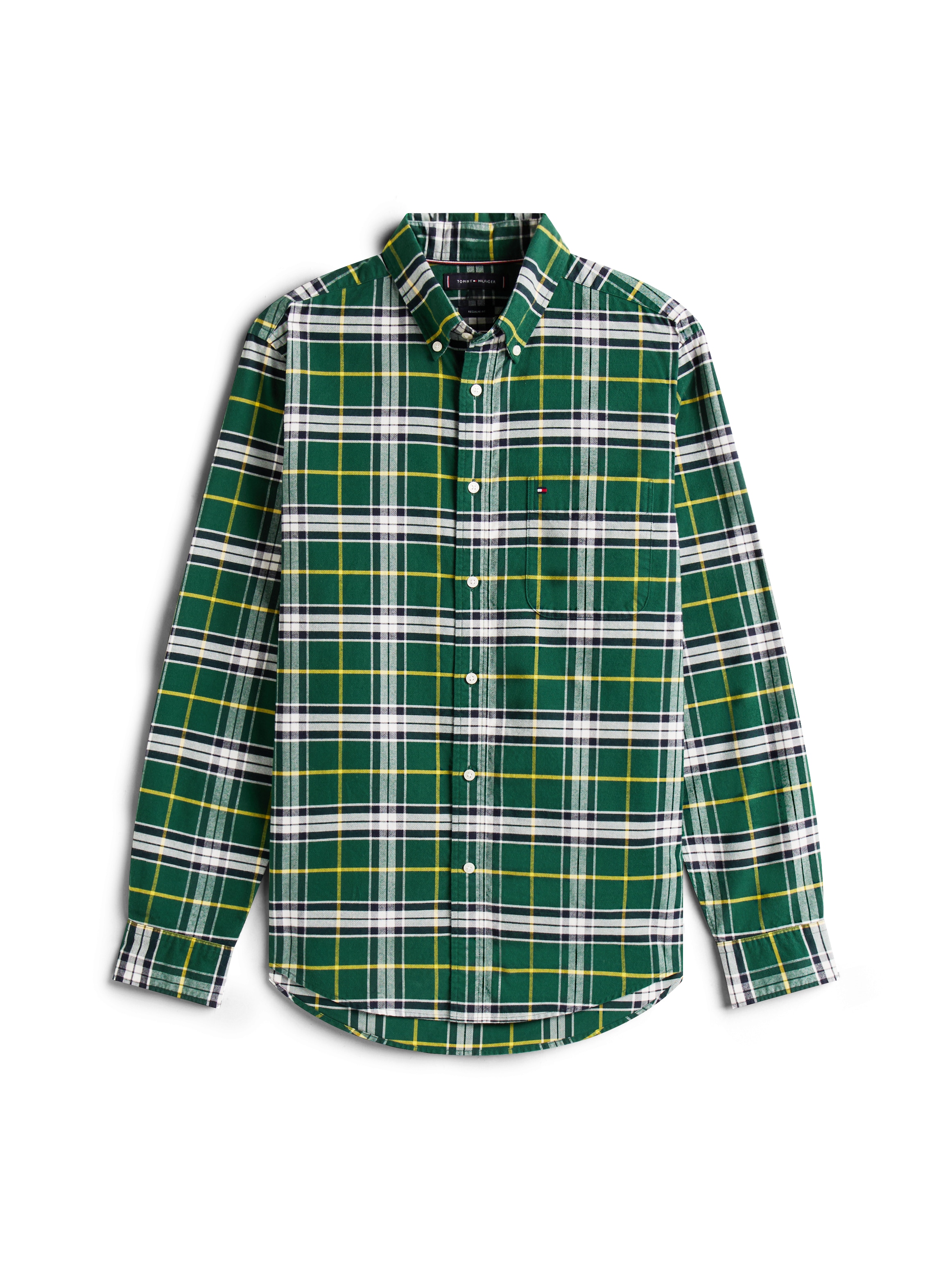 Tommy Hilfiger Langarmhemd »BRUSHED OXFORD CHECK« regular fit, kariert, Button-down-Kragen