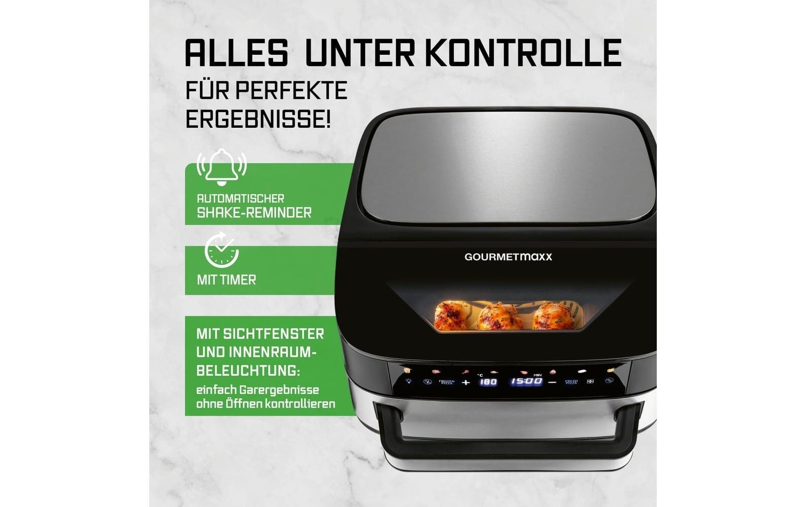 GOURMETmaxx Heissluftfritteuse »XXL-Garfläche 7 l«