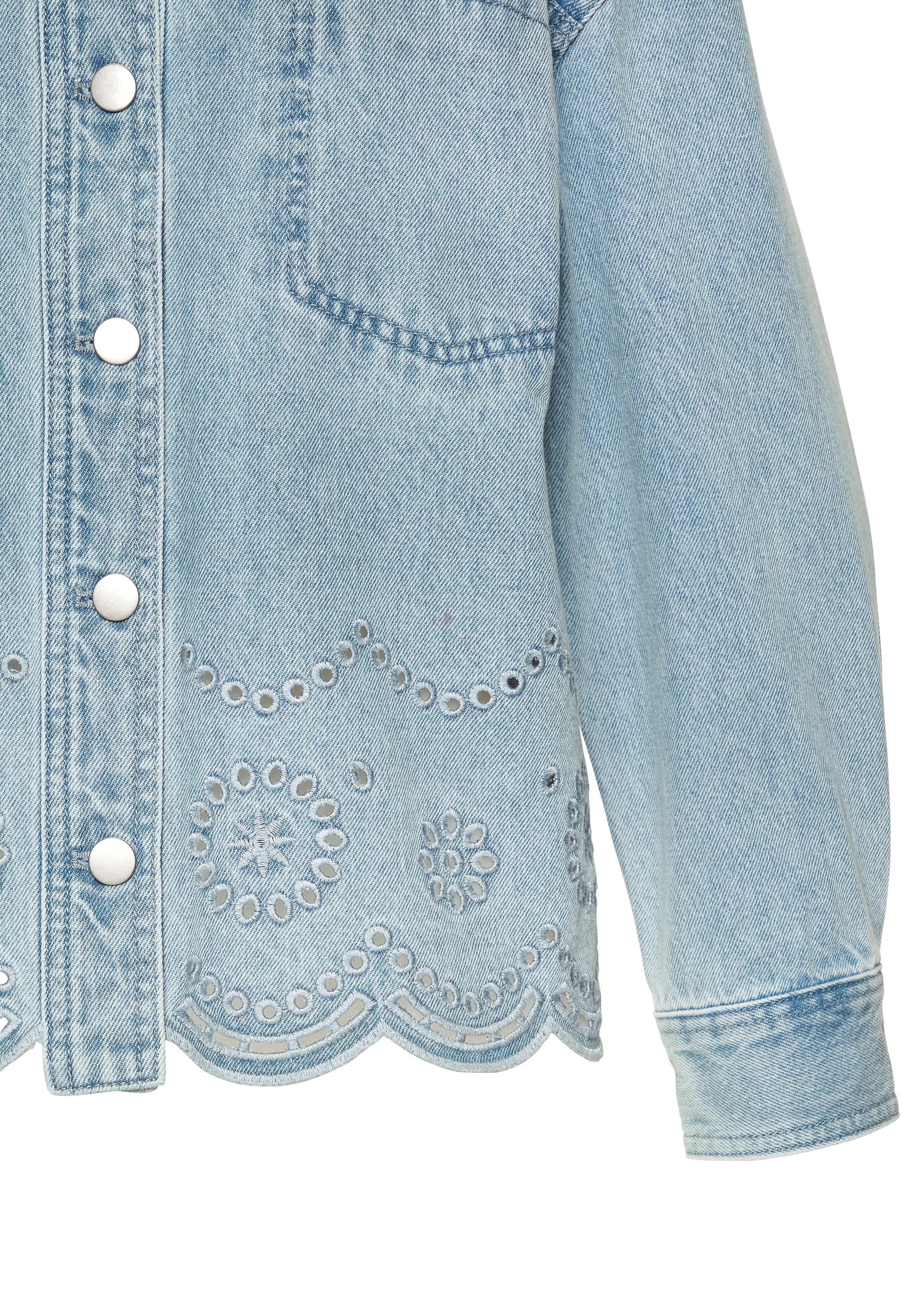 Buffalo Jeansjacke mit Stickereidetails