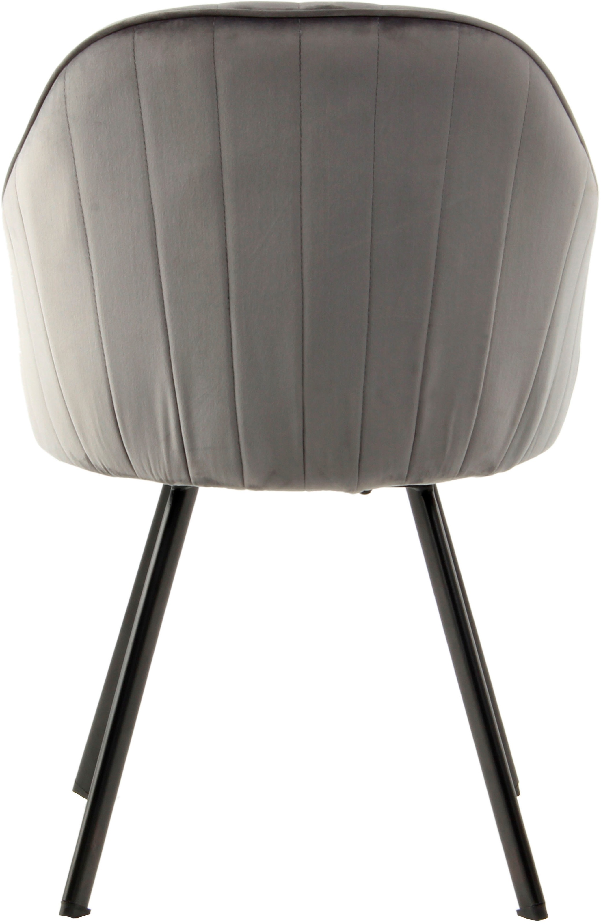 Kayoom Stuhl »Jodie 125 2er-Set, Sitzfläche mit Polsterung«, (Set), 2 St., samtweicher Bezug, bequem, einfarbiges Design