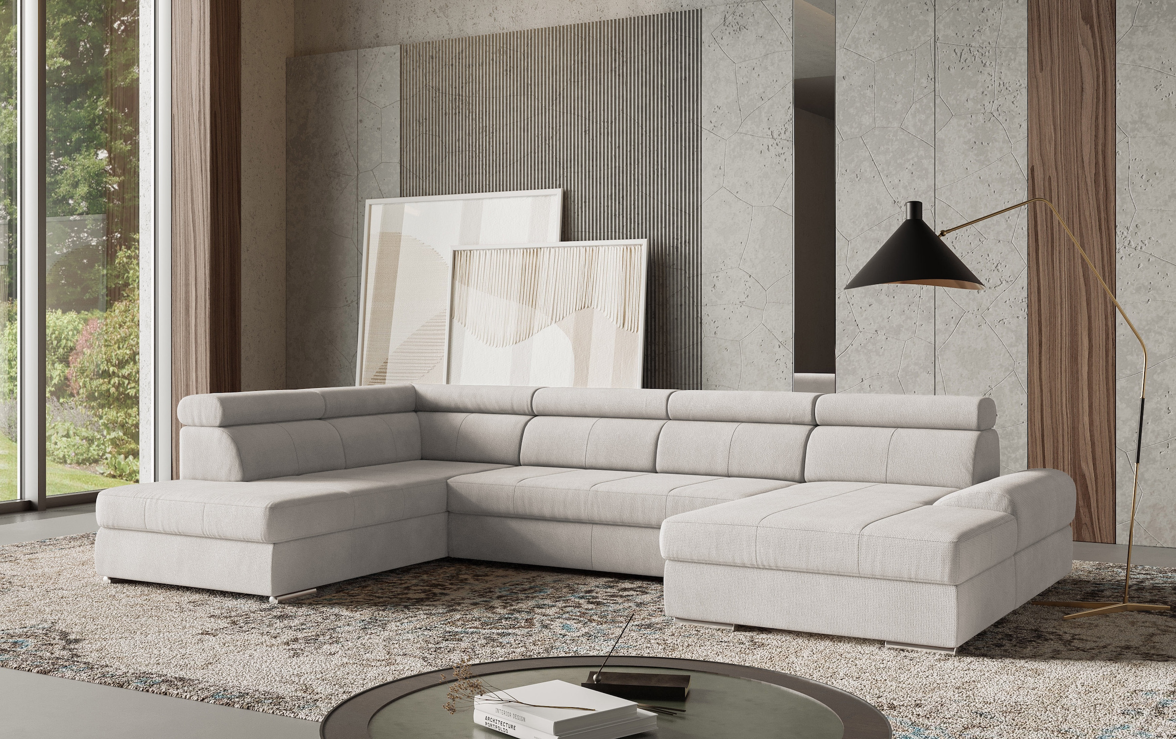 Image of sit&more Wohnlandschaft "U-Form" mit verstellbaren Kopfteilen, wahlweise mit Bettfunktion