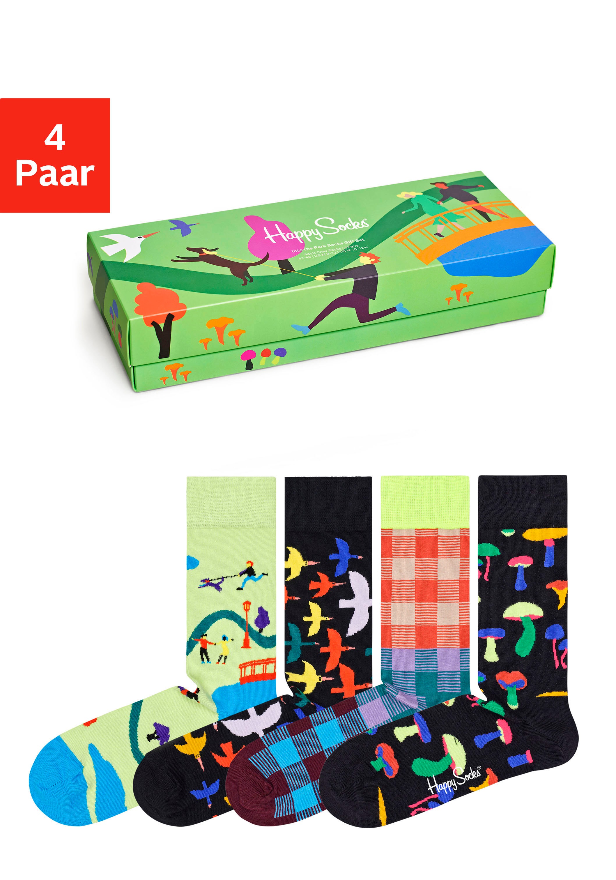 Image of Happy Socks Socken »Into the Park«, (Packung, 4 Paar), in ansprechender Verpackung bei Ackermann Versand Schweiz