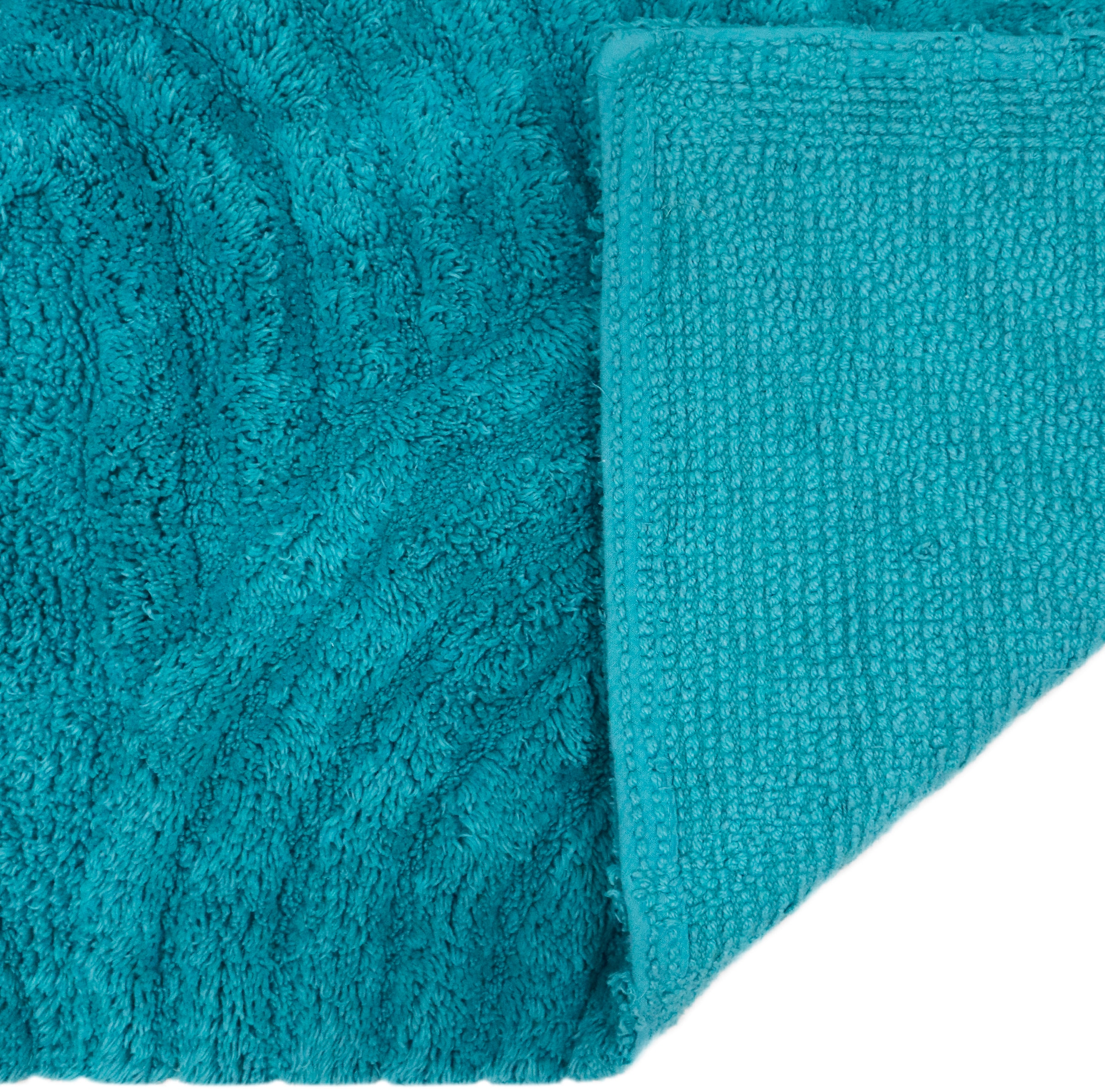my home Badematte »Juna, Badvorleger, Badezimmer Teppich, Zen, Scandi, Boho«, rutschhemmend beschichtet, fussbodenheizungsgeeignet, Baumwolle, Hoch-Tief-Effekt, weich