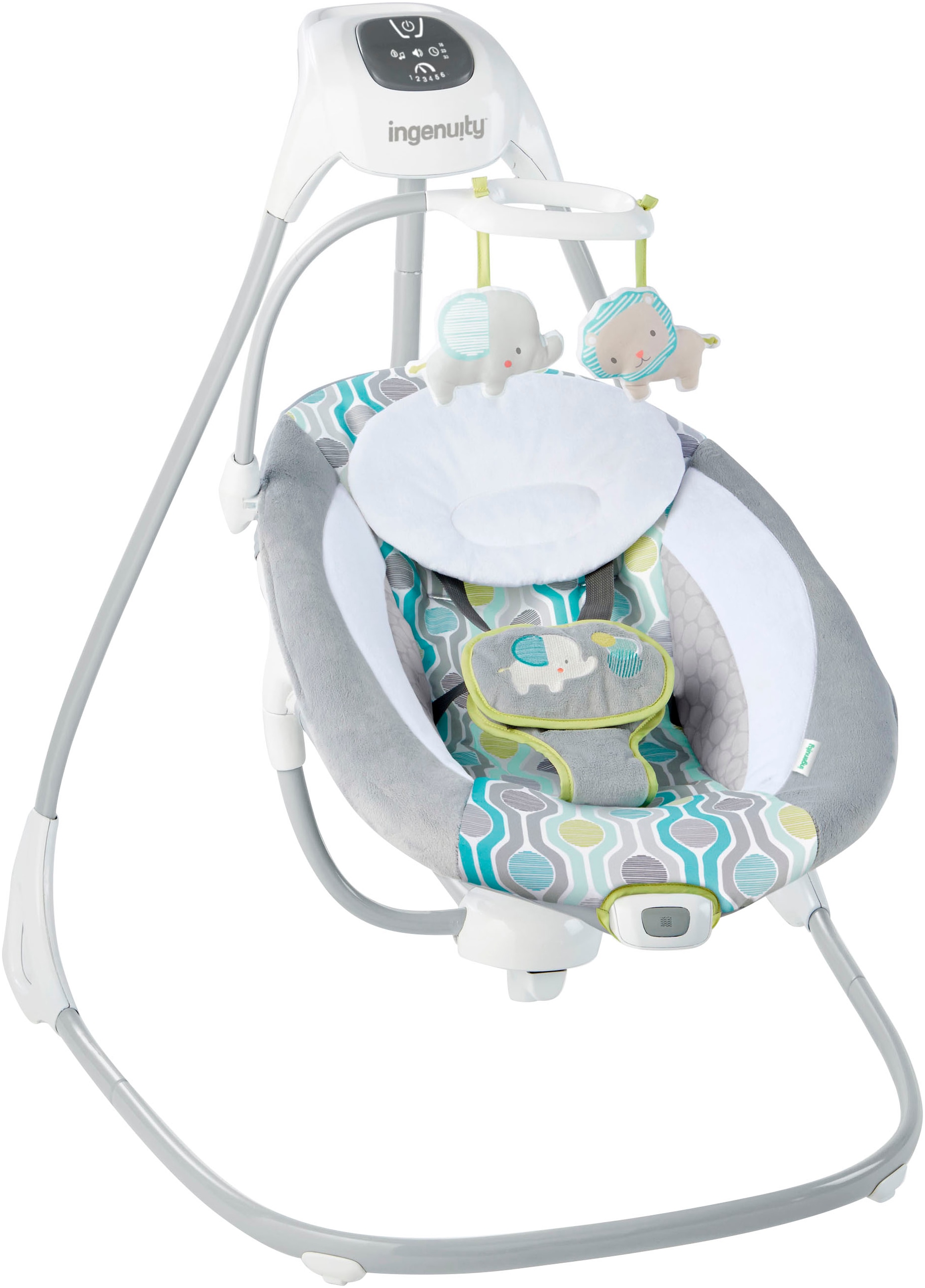 ingenuity Babywippe »SimpleComfort  Compact Soothing Swing - Everston« mit Sound-Effekt