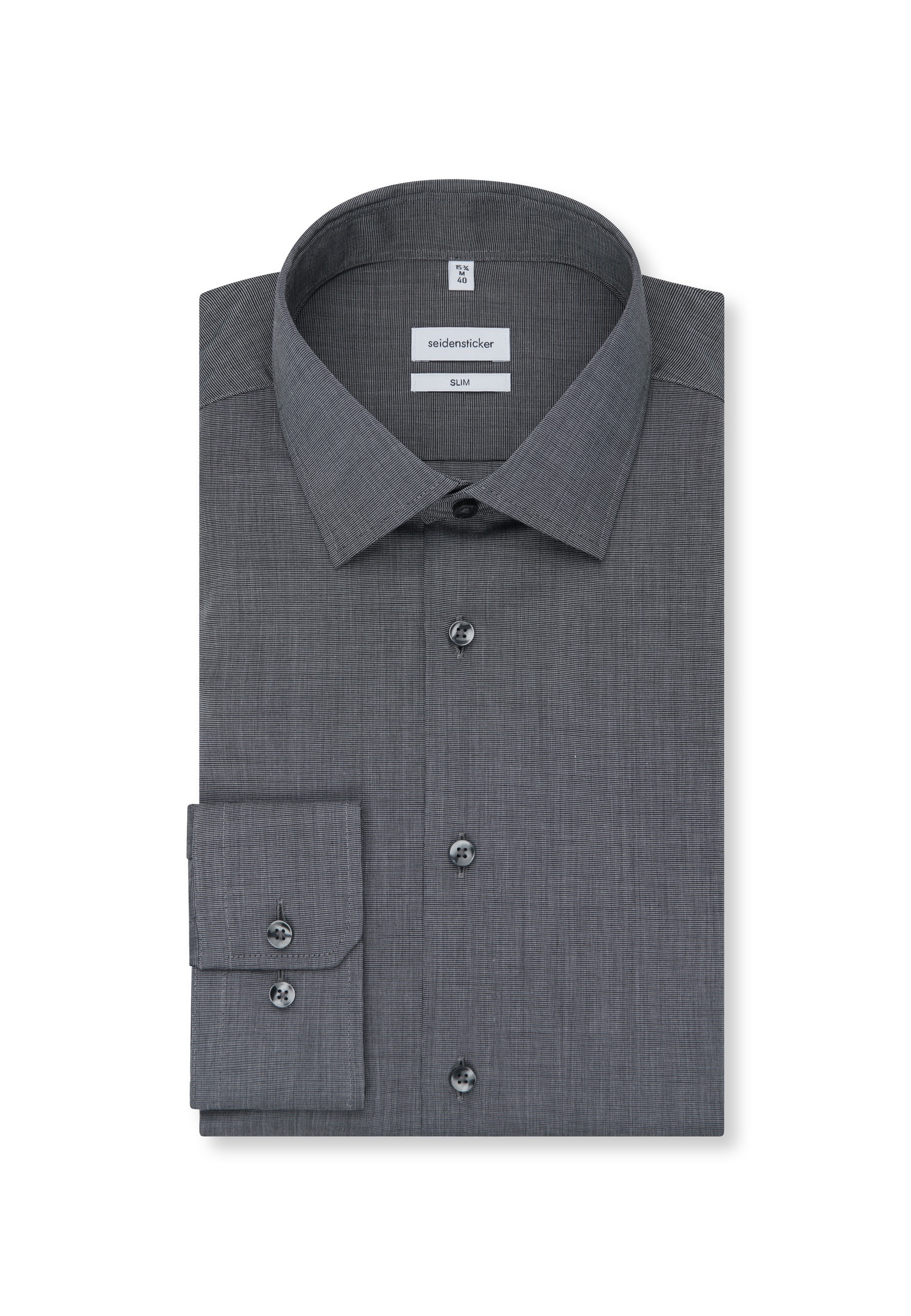 seidensticker Businesshemd »Schwarze Rose« Slim 1/1 Kentkragen Uni