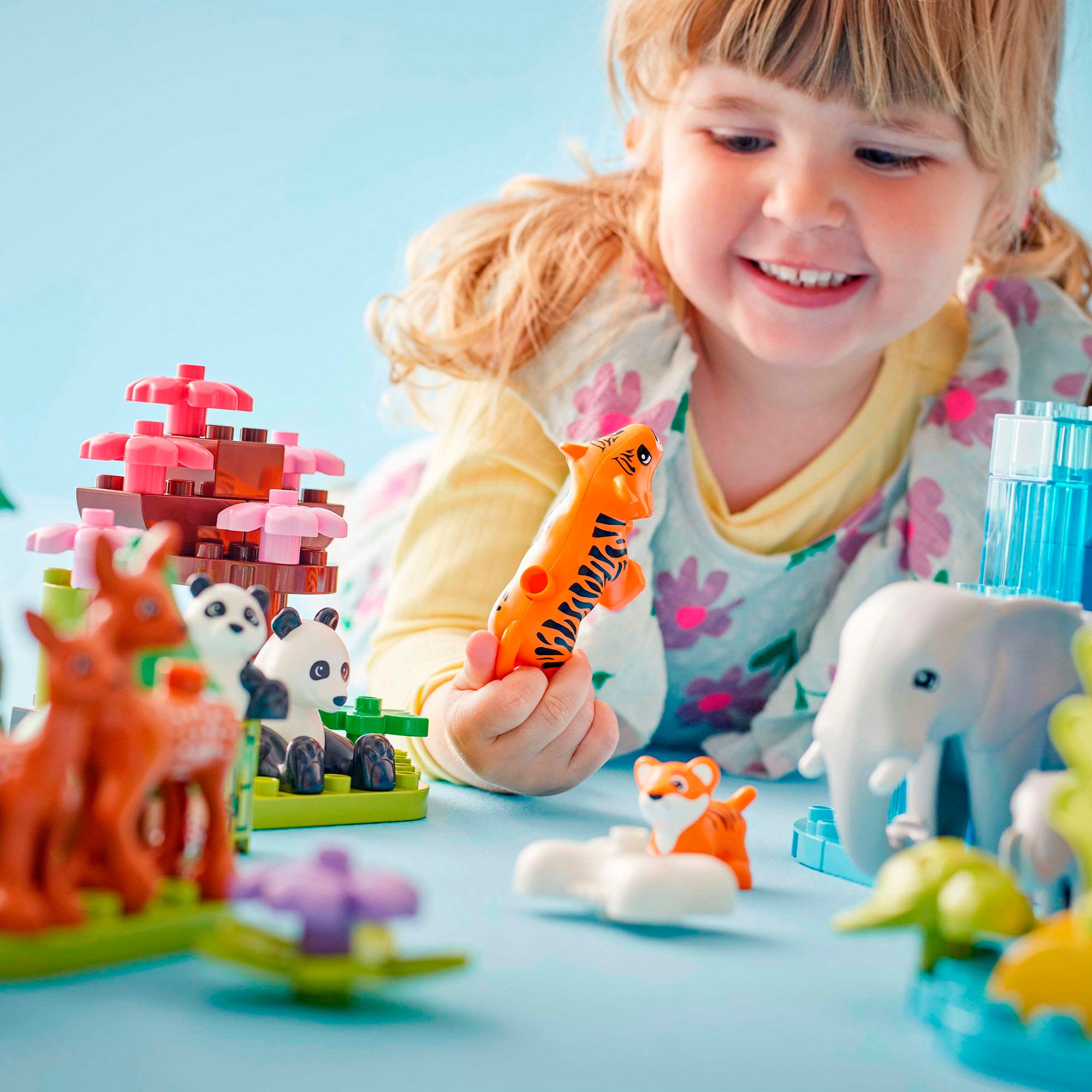 LEGO® Konstruktionsspielsteine »Wildtier-Familien 3-in-1-Set (10446), LEGO DUPLO Town« Made in Europe