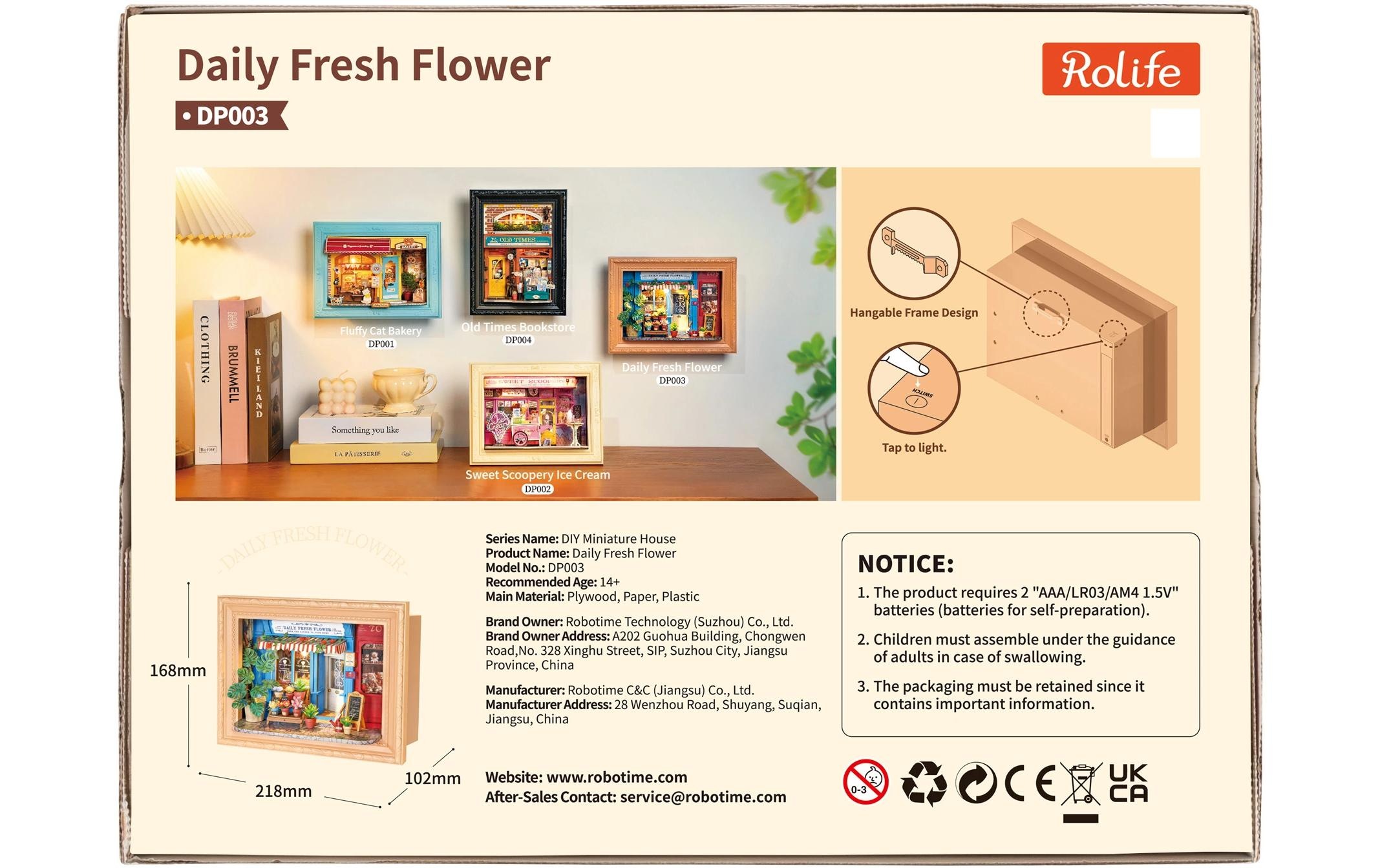   Modellbausatz »Rolife Daily Fresh Flower mit LED-Beleuchtung« 183 Stk. tlg.