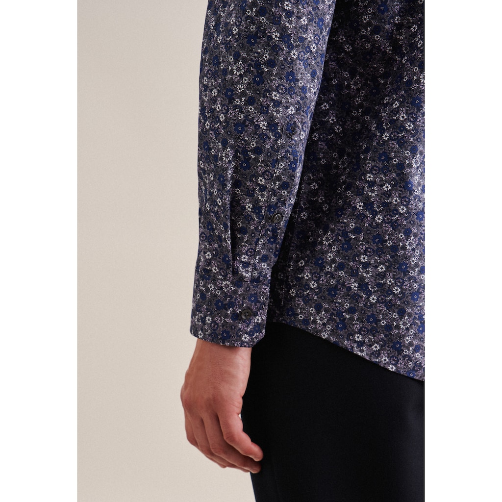 seidensticker Businesshemd »Comfort«, Comfort Langarm Kentkragen Floral