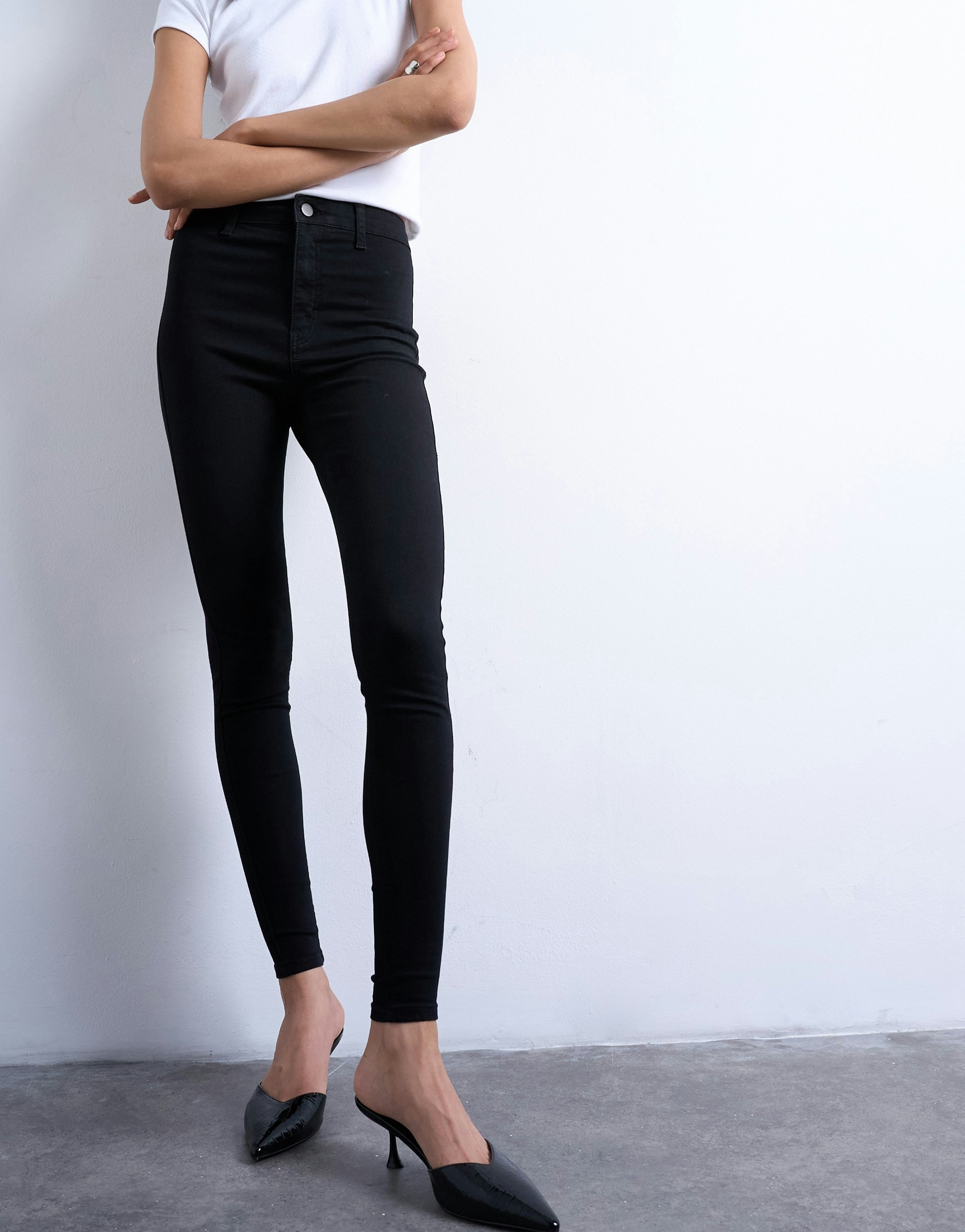 Image of TOPSHOP Skinny-fit-Jeans "TSJONI HR SKINNY DNM JEANS BL NOOS" Baumwollmischung, skinny fit, high waist
