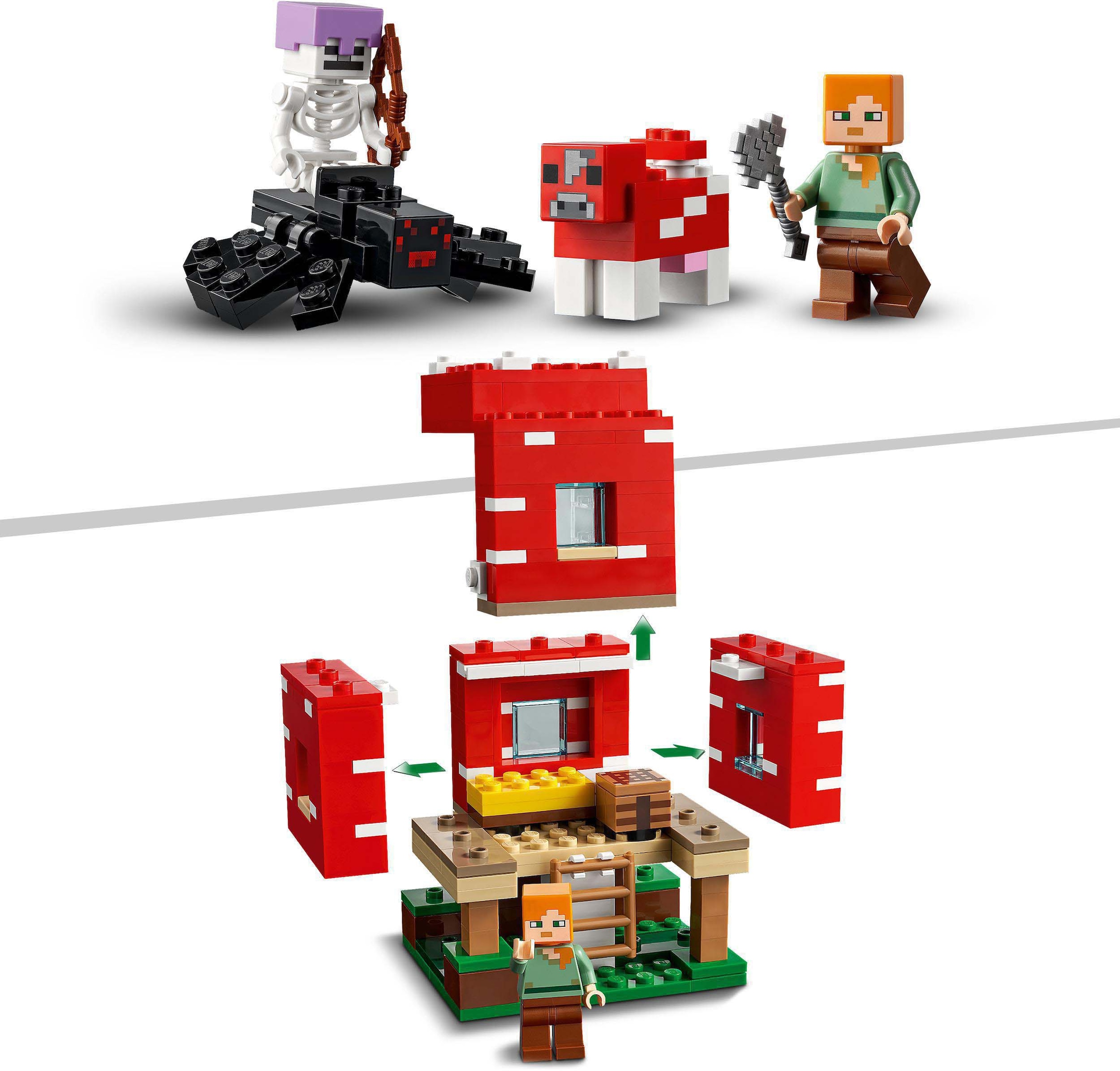 LEGO® Konstruktionsspielsteine »Das Pilzhaus (21179), LEGO® Minecraft™«, (272 St.)