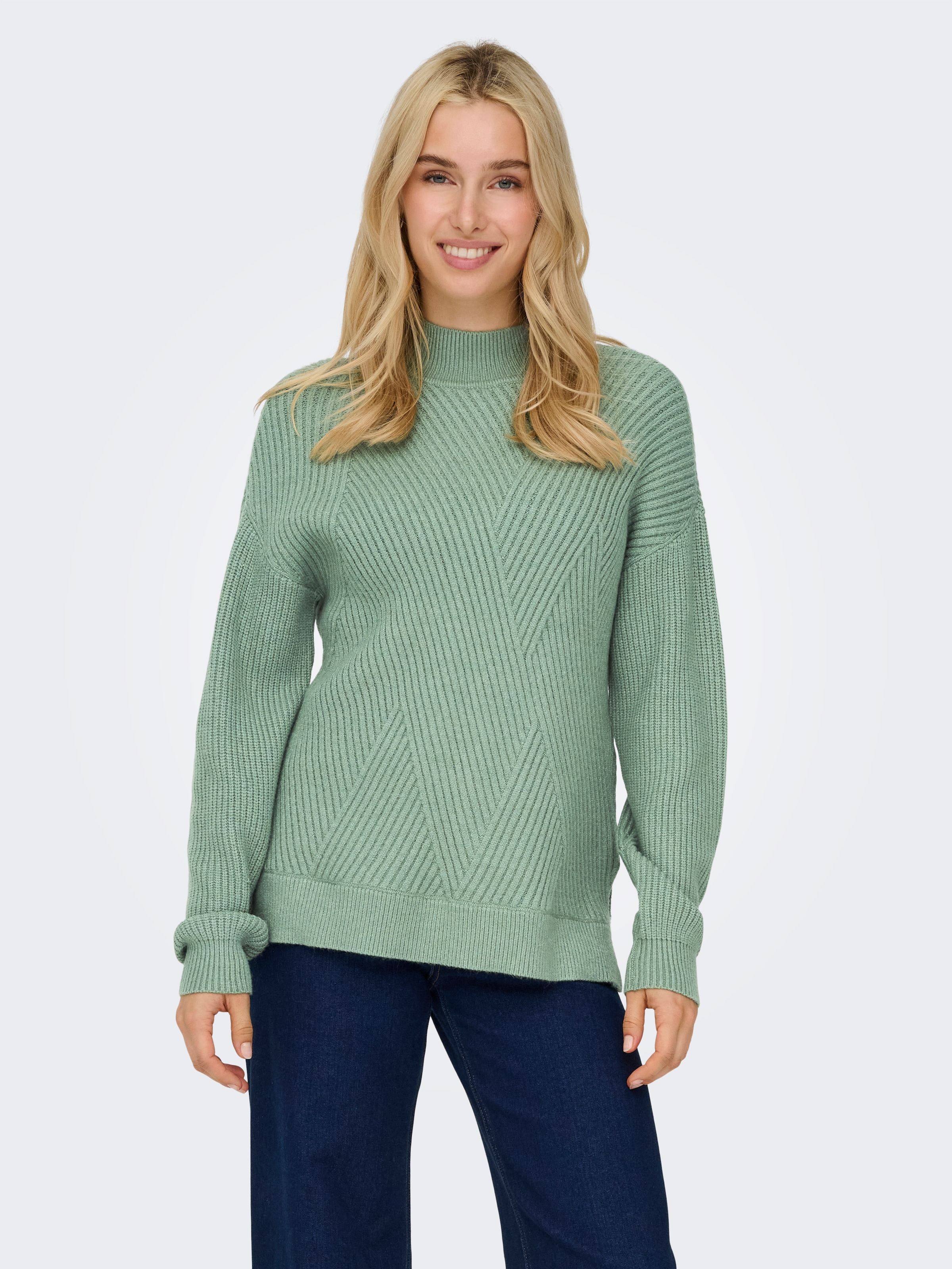 Image of ONLY Strickpullover "ONLNELI LS HIGHNECK RIB PULLOVER EX KNT"