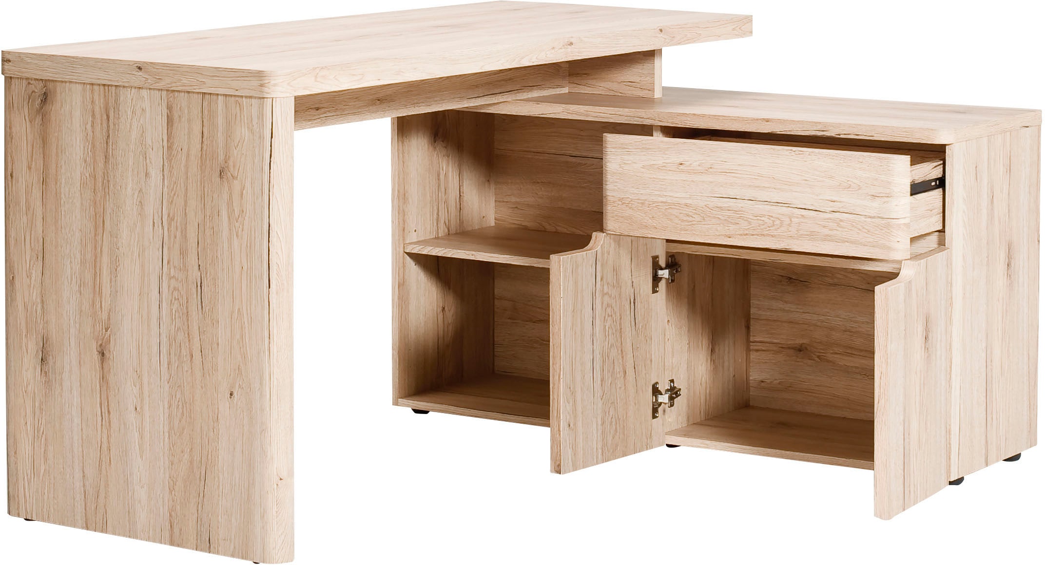 Jahnke Bureau d'angle »CU-LIBRE 150 E« 1 cuis tlg. montable dans les deux sens