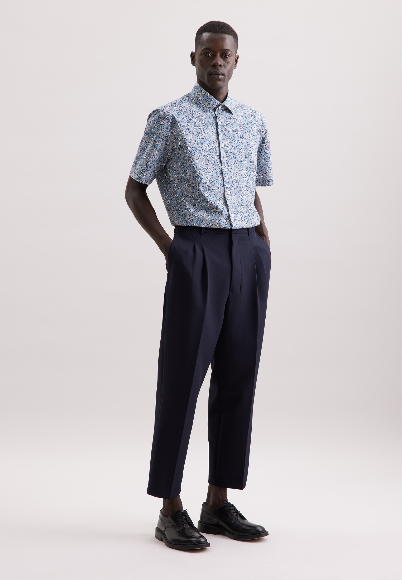 seidensticker Chemise d'affaires »Regular« Regular 1/2 Kentkragen Druck