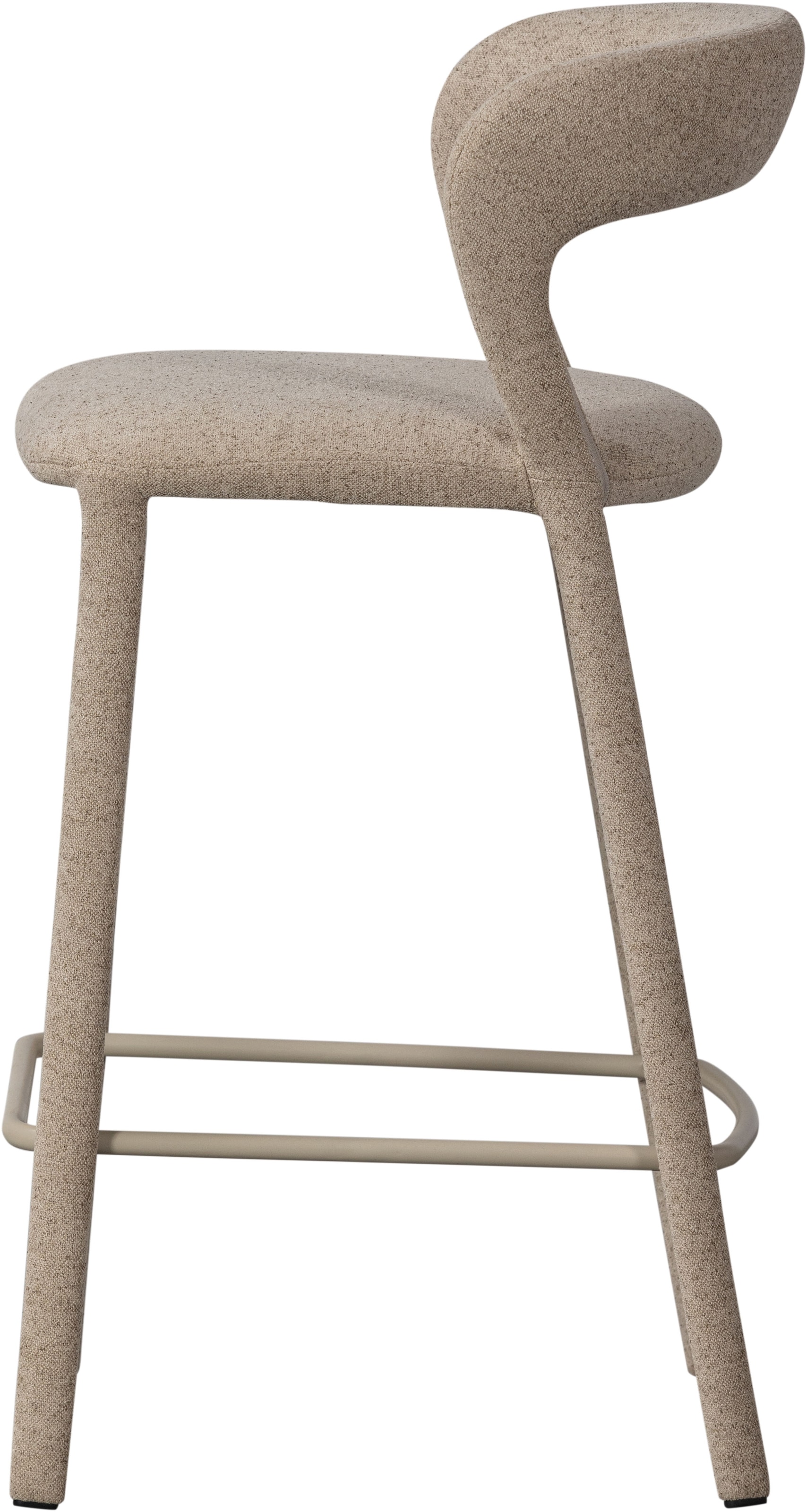 WOOOD Barhocker »Noble mit Fussstütze und vollständig gepolstertem B 48 x T 52 x H 95 cm« Gewebebezug, Belastbarkeit 150 kg, hohe Verschleissfestigkeit