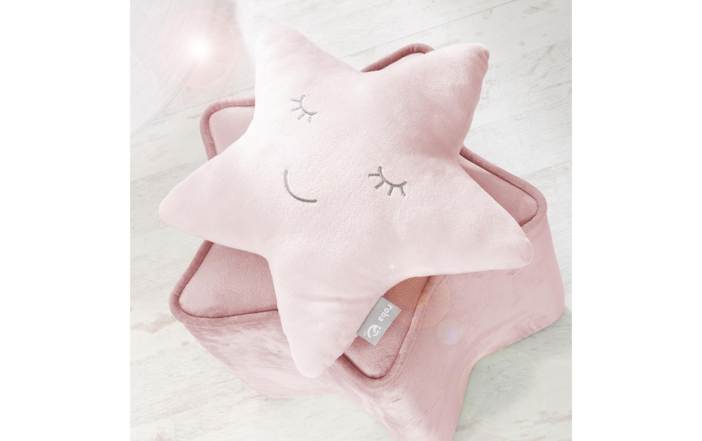Image of roba Kopfkissen "Kissen Stern rosa" 1 Stk. tlg.