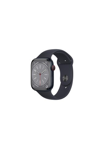 Apple Smartwatch »S8, GPS + Cellular, 45mm Midnight Alu«, (Watch OS MNK43FD/A) kaufen