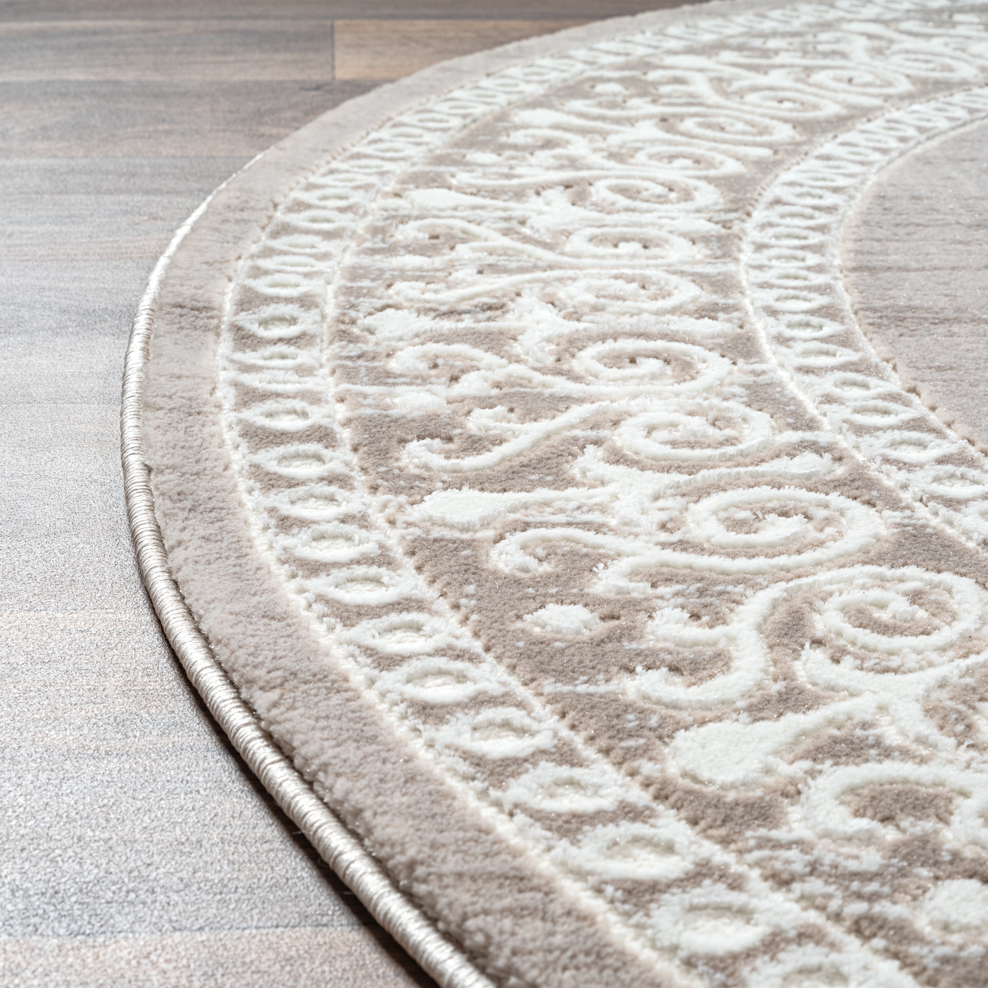 Sanat Teppich »Harmony 3204 , auch als Läufer« rund 12 mm Höhe Wohnzimmer, Kurzflor, modern, Orient Optik, Schlafzimmer
