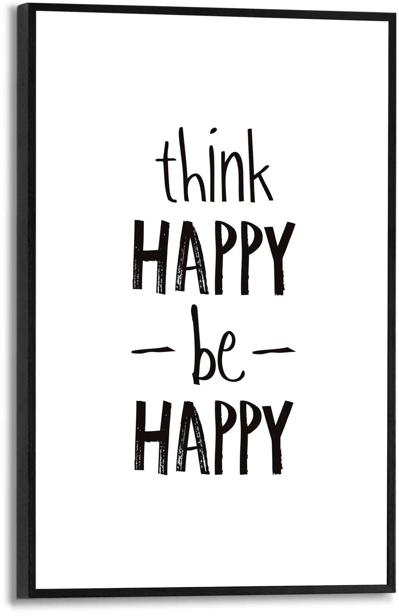Image of Reinders Poster "Think happy, be happy"