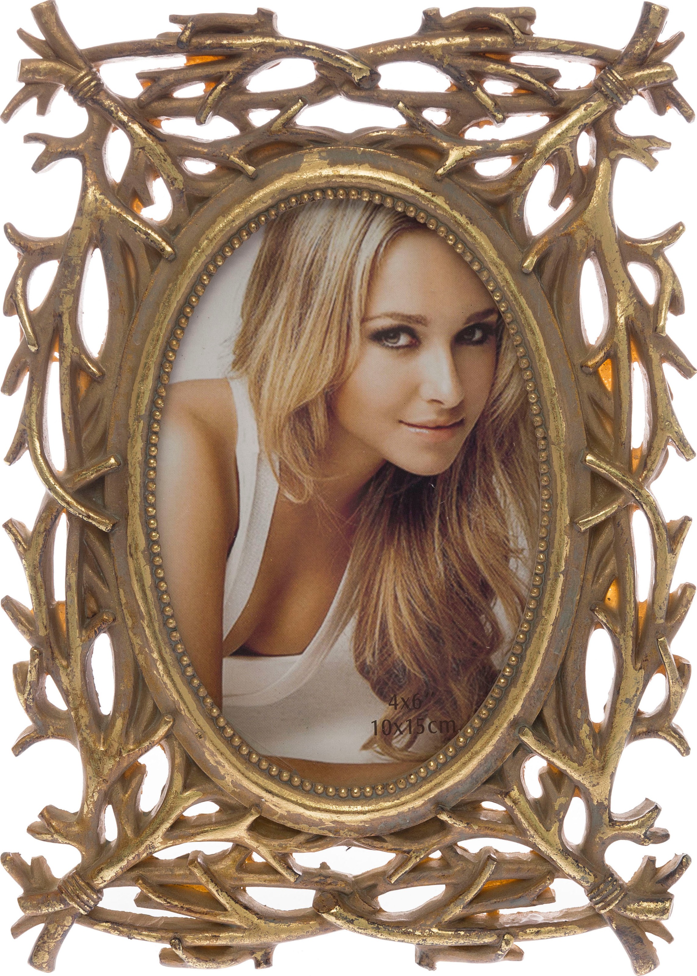 Image of Myflair Möbel & Accessoires Bilderrahmen »Lida klein, goldfarben«, Fotorahmen im prunkvollen Look, Bildformat 10x15 cm bei Ackermann Versand Schweiz