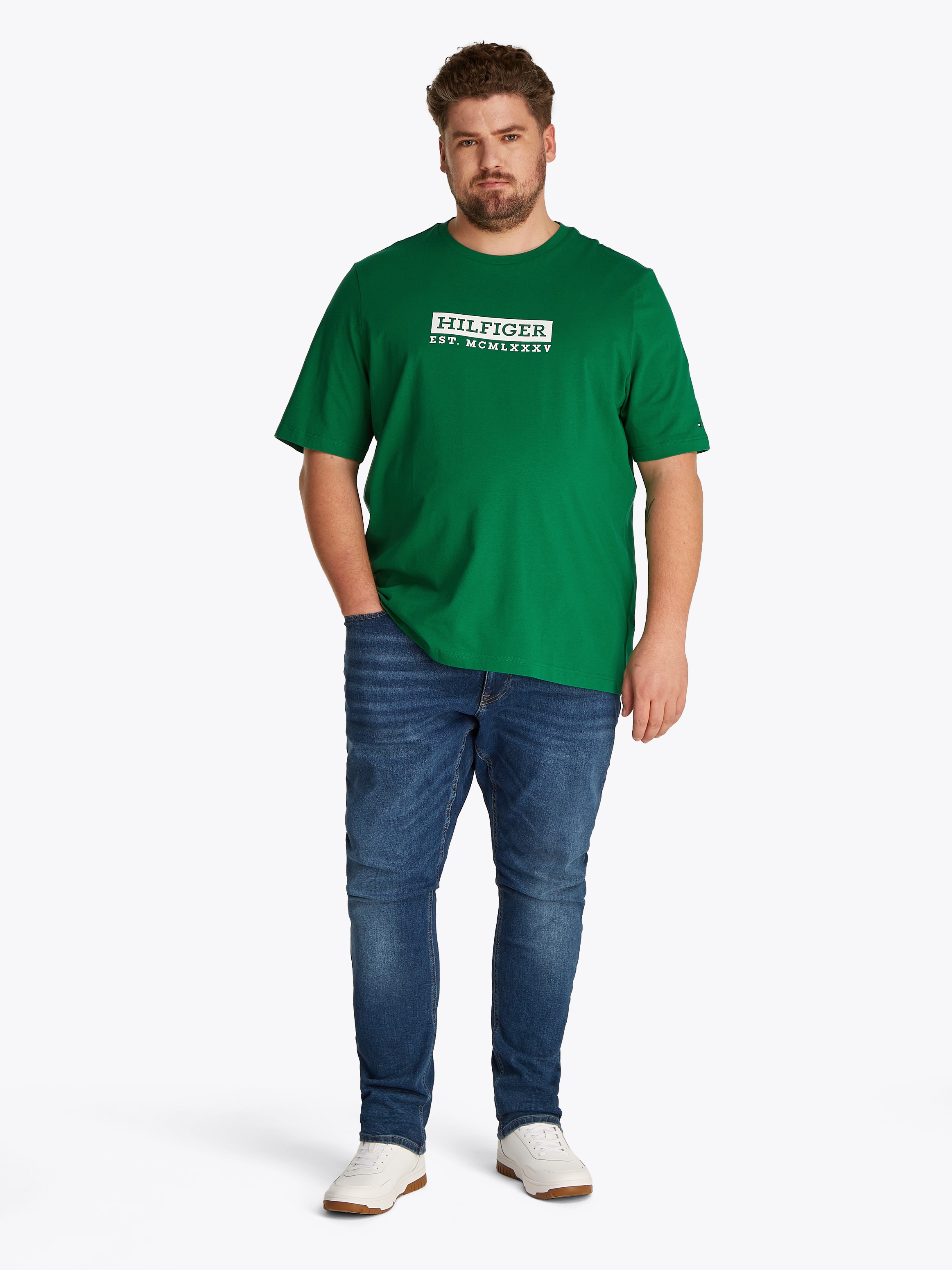 Tommy Hilfiger Big & Tall Kurzarmshirt »BT-COLOUR TO COLOR GRAPHIC TEE-B«, Grosse Grössen