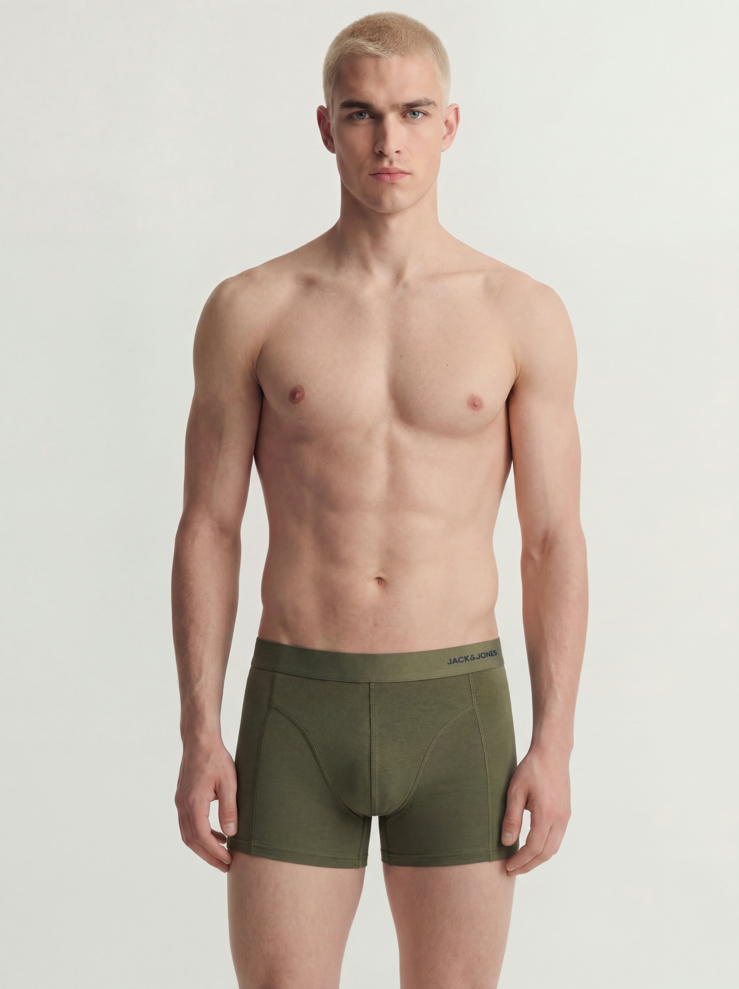 Jack & Jones Tronc »JACCOMO SOLID BAMBOO TRUNKS 3 PACK SN« Paquet, 3 cuis Mélange de viscose, bord élastique