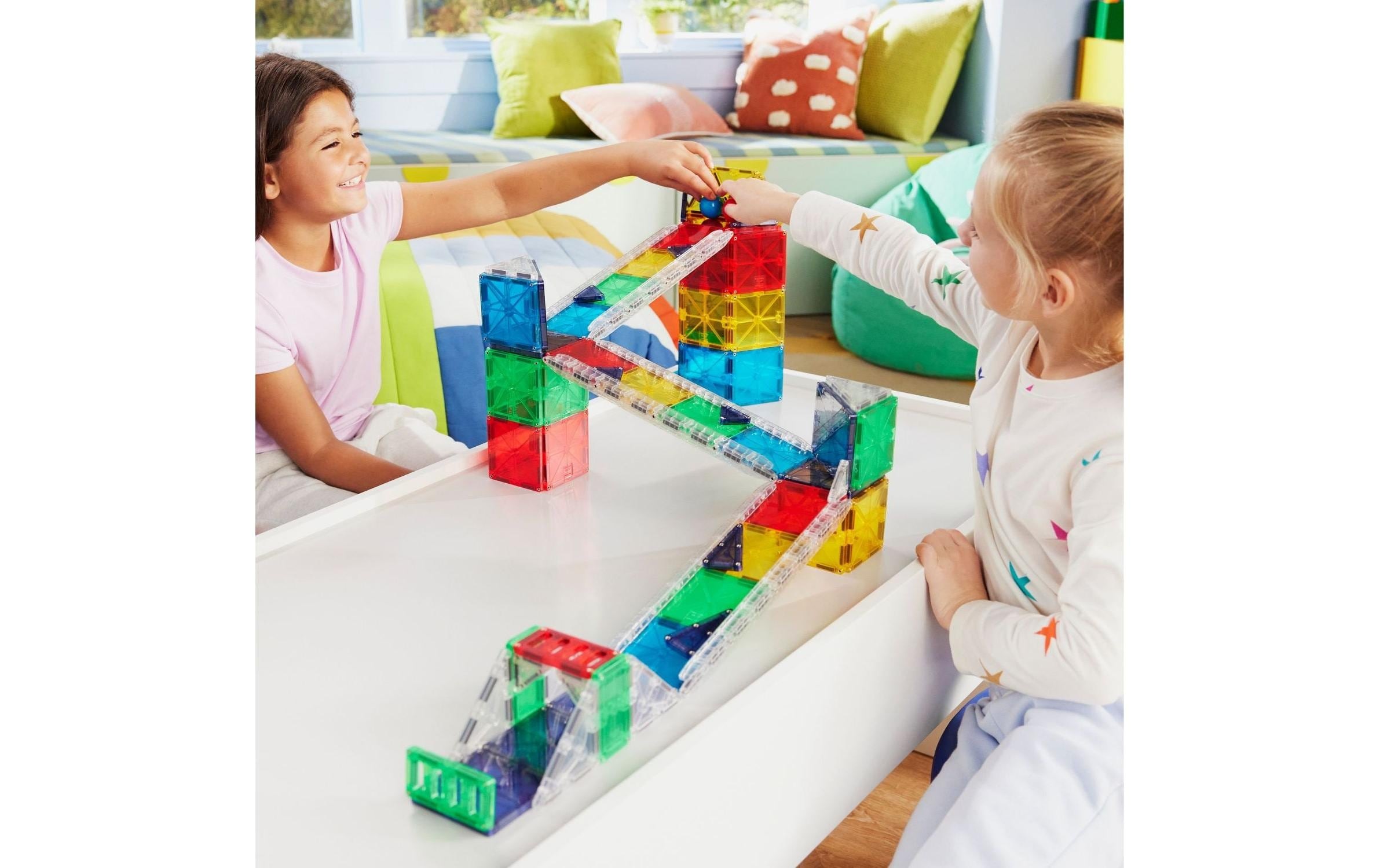   Steinbaukasten »Magna-Tiles Rail Racers Deluxe 90 Teile«