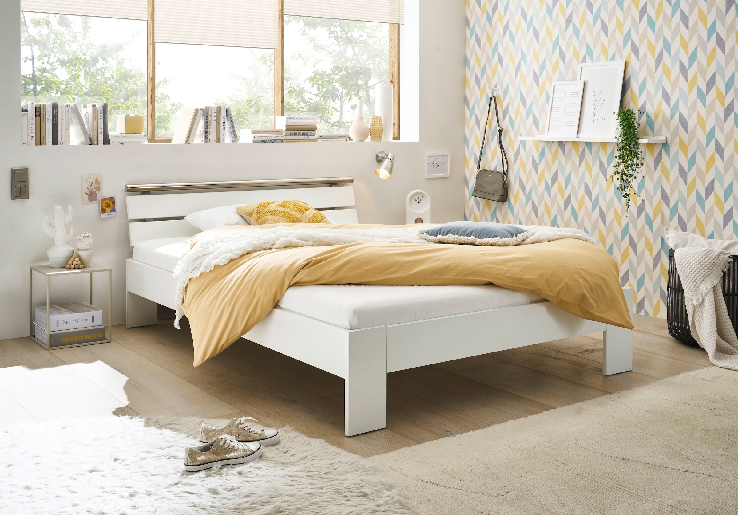Schlafkontor Futonbett »Nizza«, Breite 140 cm, mit XXL Belastbarkeit bis zu 200 kg