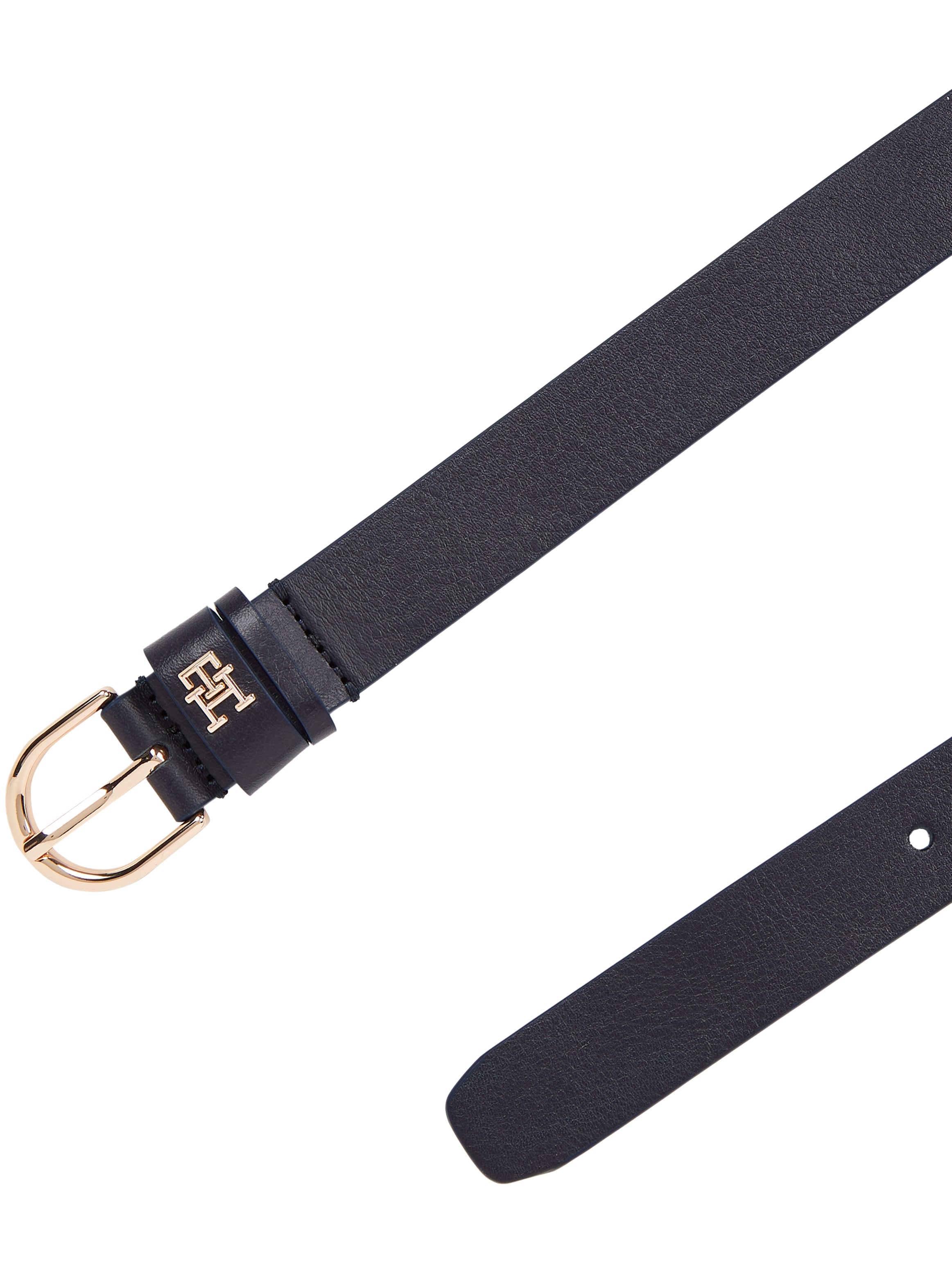 Tommy Hilfiger Ledergürtel »ESSENTIAL EFFORTLESS 2.5«, Logoemblem, weiche Haptik, ovale Einfachdornschliesse
