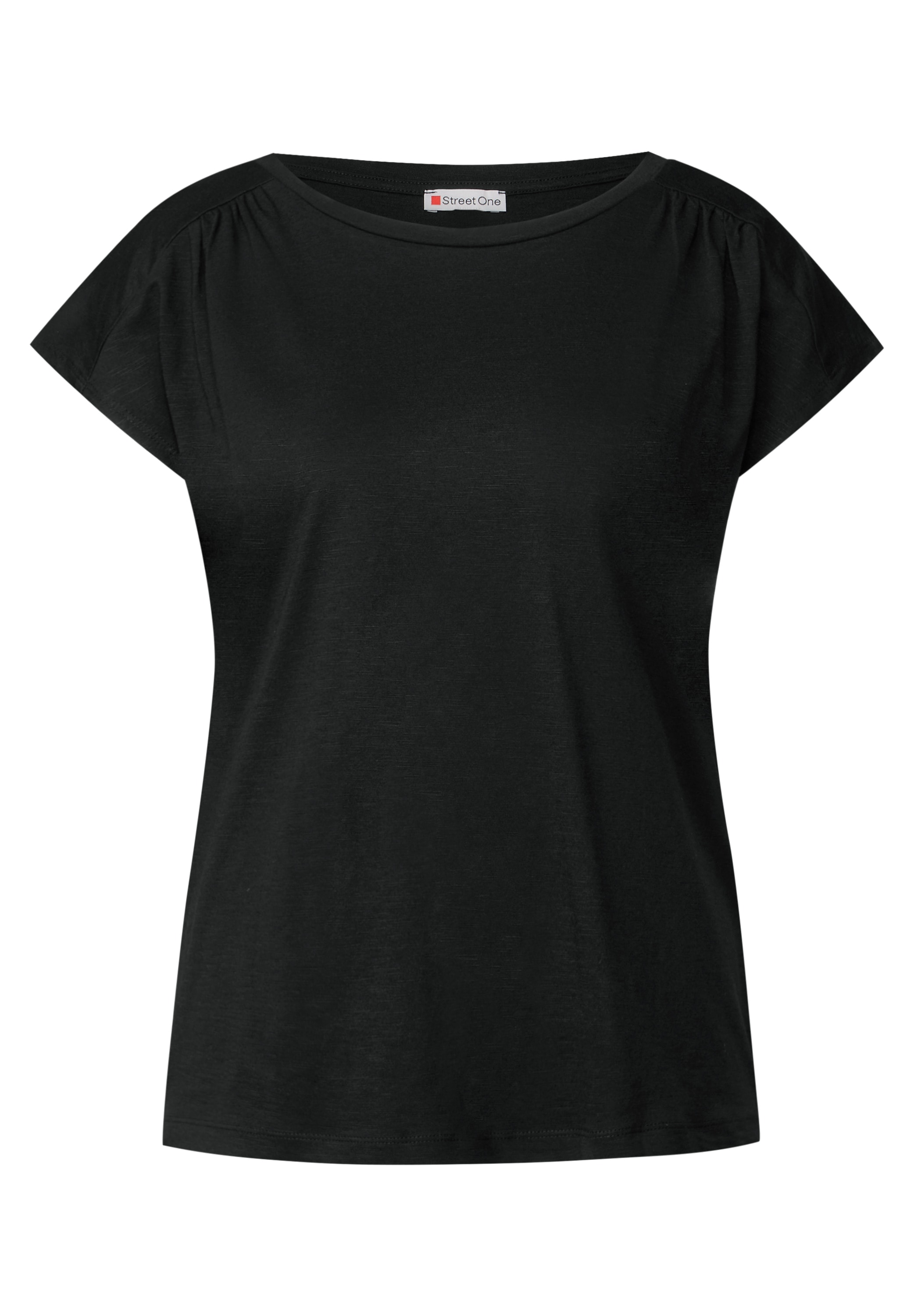 STREET ONE Shirttop, mit Raffung an der Schulter