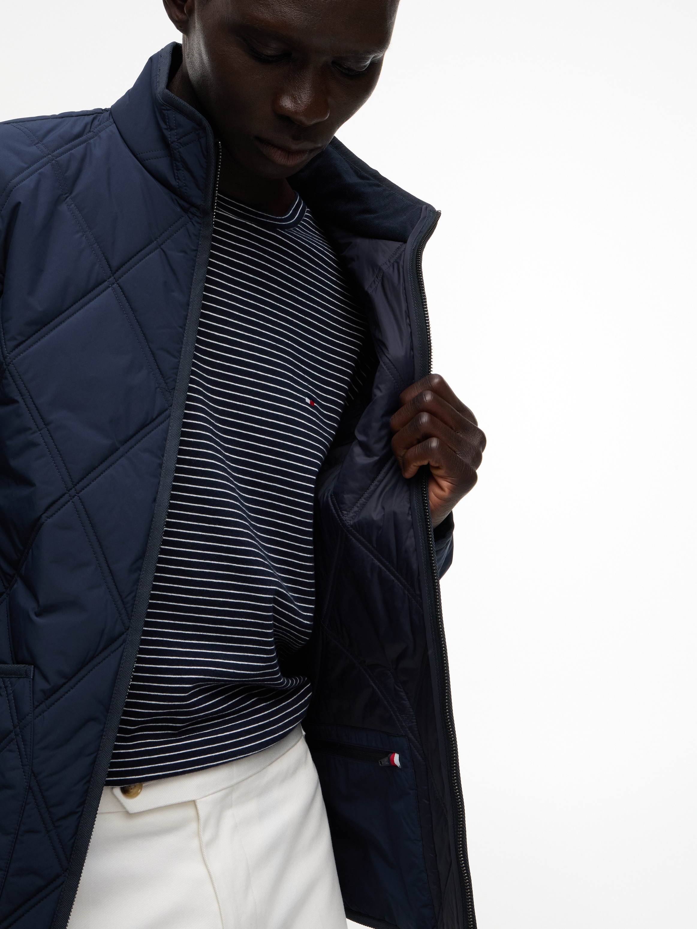 Tommy Hilfiger Steppjacke »DIAMOND QUILT« mit Rautensteppung und Reissverschluss