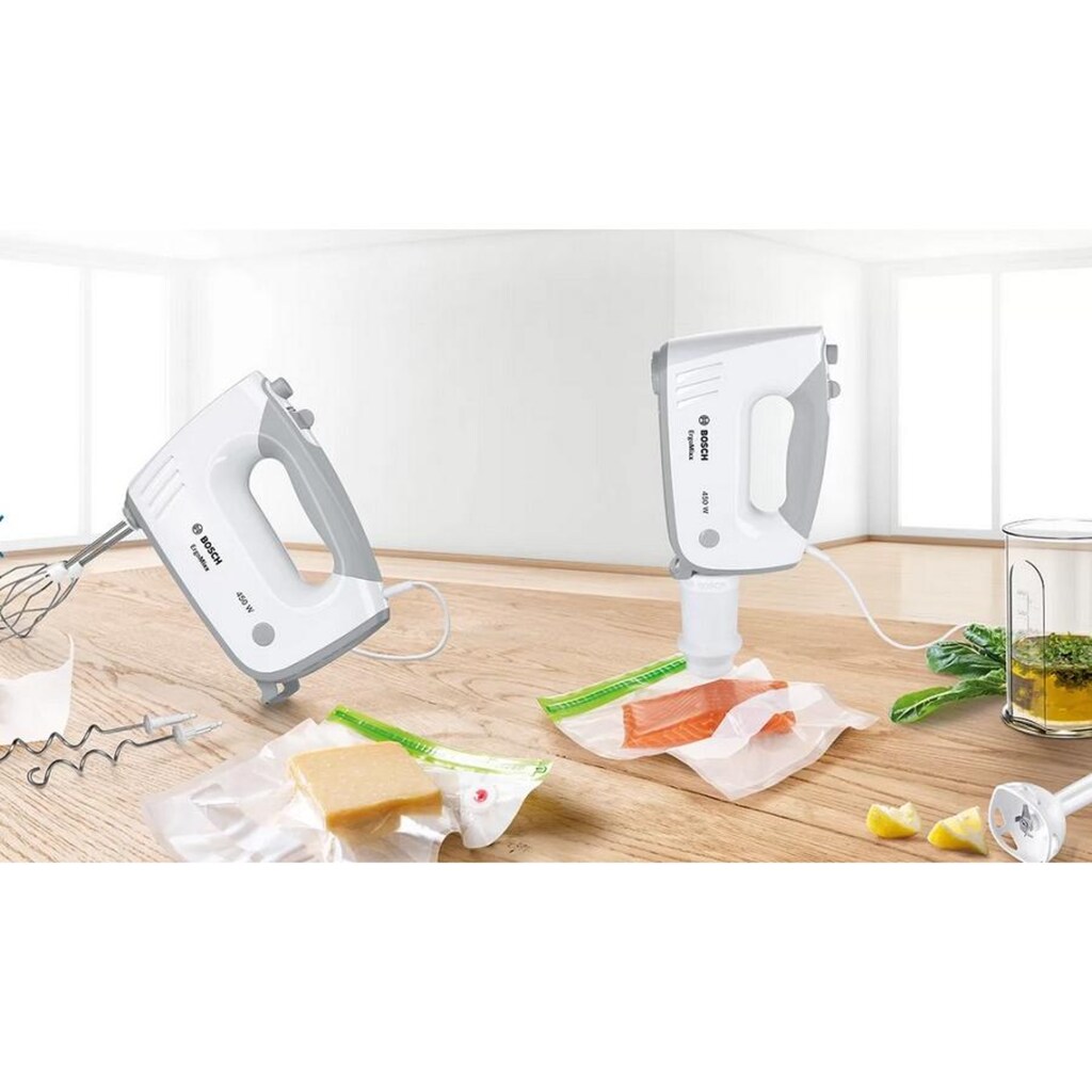 BOSCH Handmixer »ErgoMixx 450 W, Wei«, 450 W