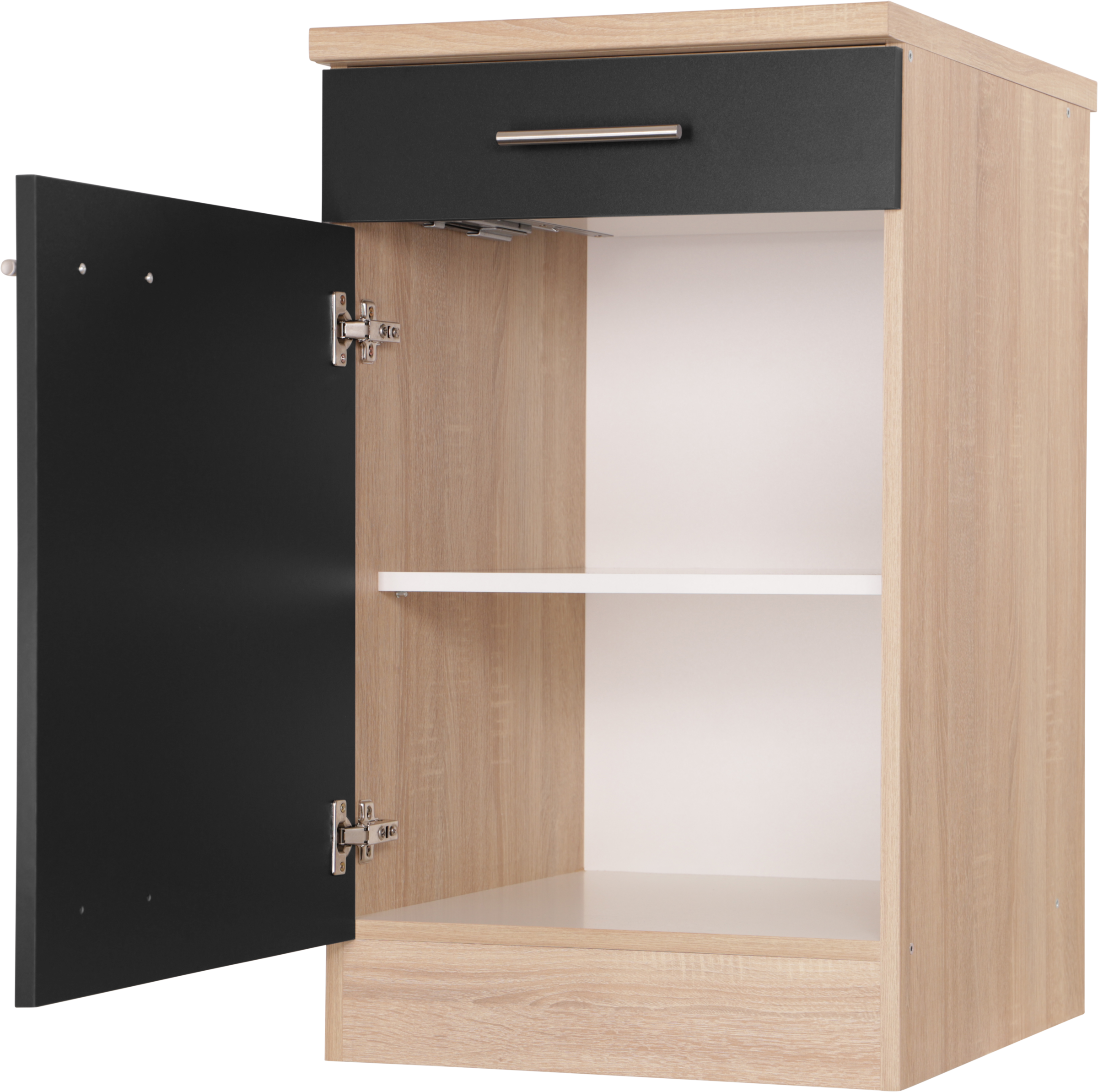 RESPEKTA Armoire basse »Merle« Largeur 50 cm, fermeture douce, poignées en métal, hauteur de travail 85 cm