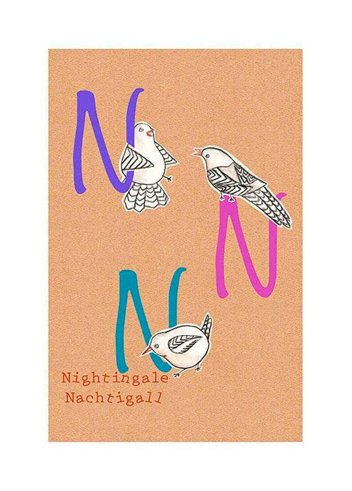 Image of Komar Poster »ABC Animal N«, Buchstaben, Höhe: 40cm bei Ackermann Versand Schweiz