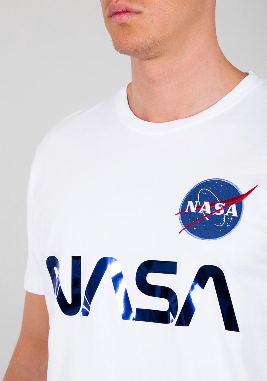 Alpha Industries Rundhalsshirt »Nasa Reflective Tee«