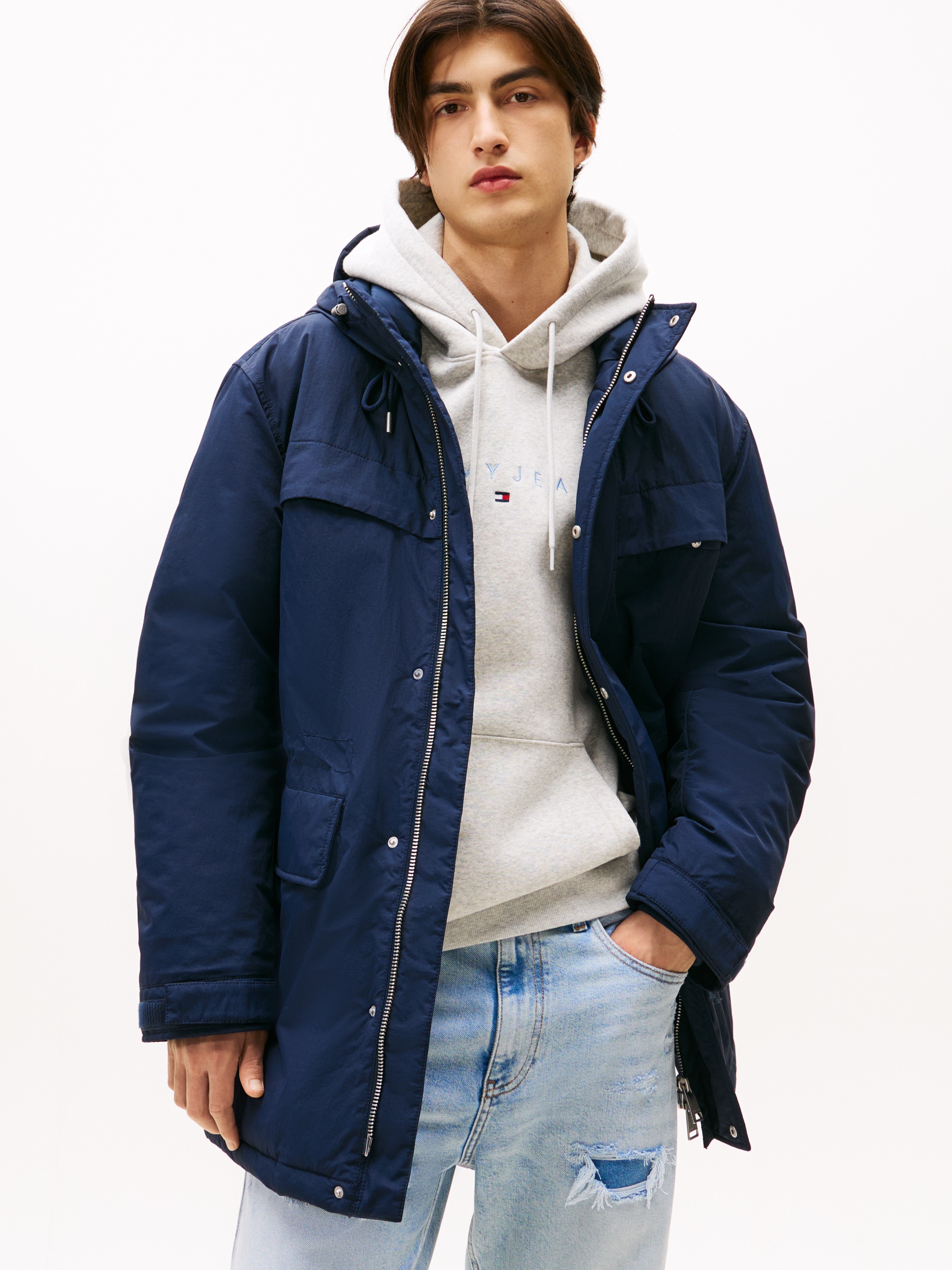 Image of Tommy Jeans Parka "TJM CITY READY" mit Kapuze wasserabweisend, relaxed fit, mit fester Kapuze, Winterjacke