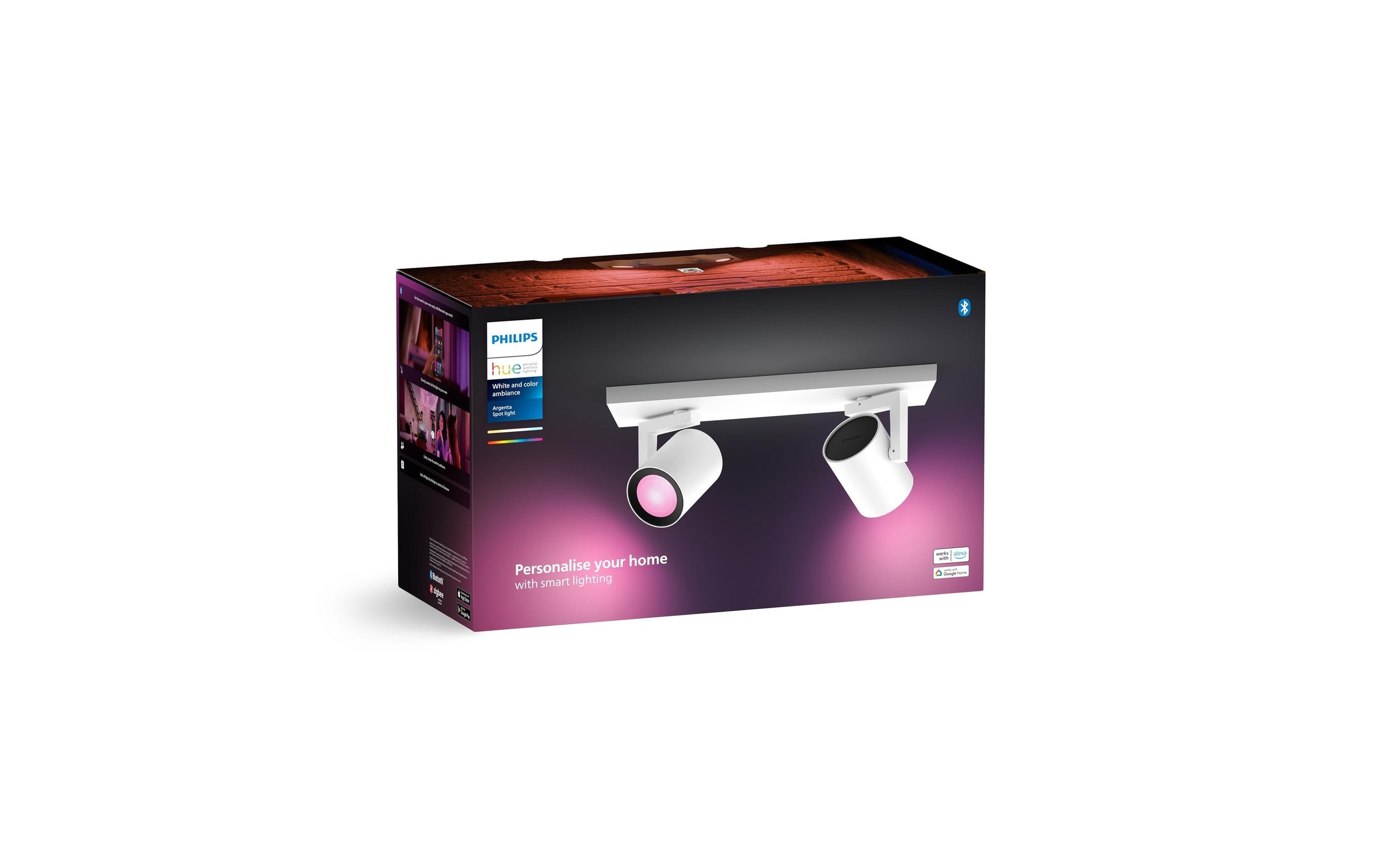 Philips Hue LED Deckenleuchte »Argenta 2er-Spot«, Leuchtmittel GU10 | LED wechselbar