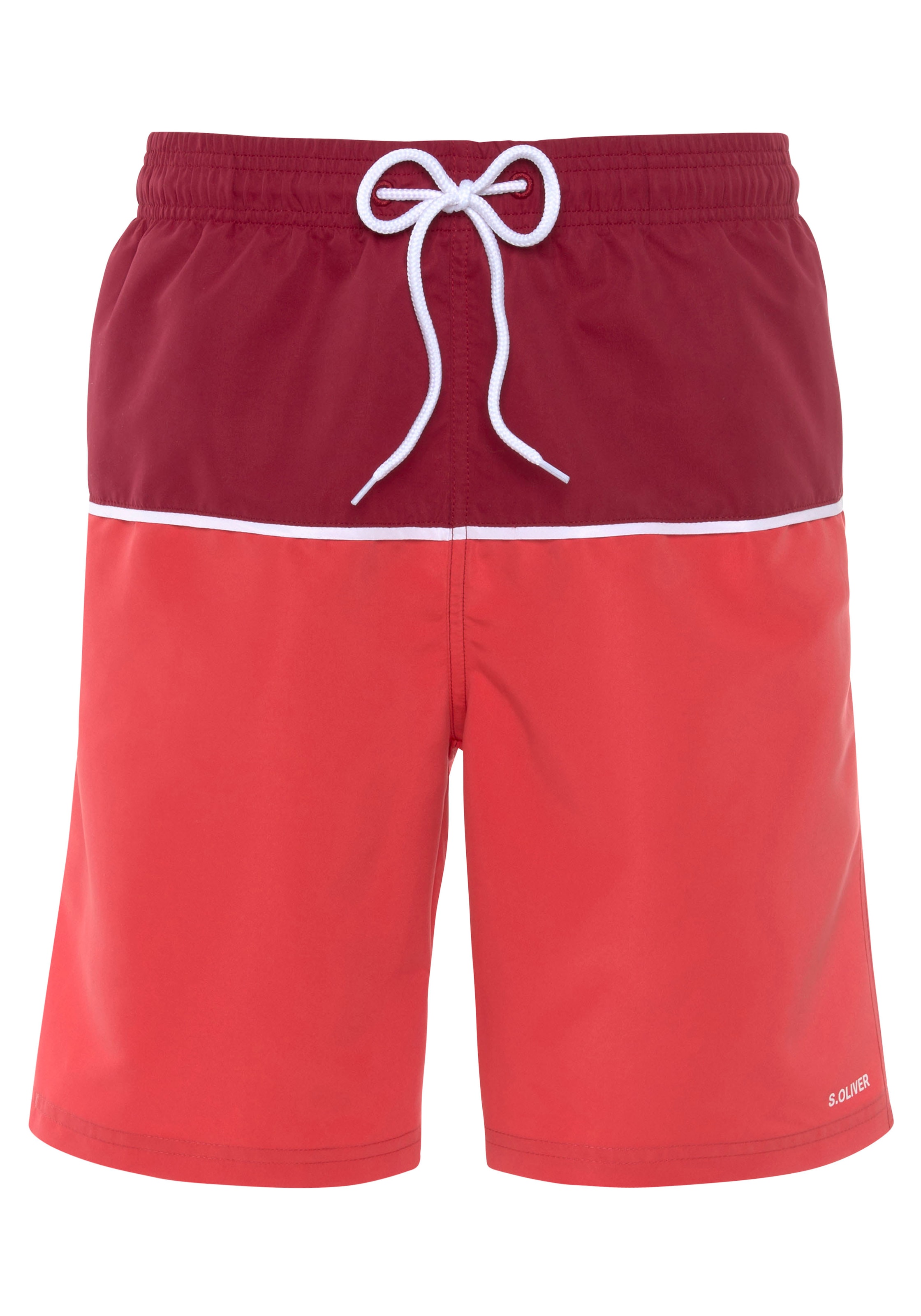 s.Oliver Badeshorts, mit kontrastfarbigen Details